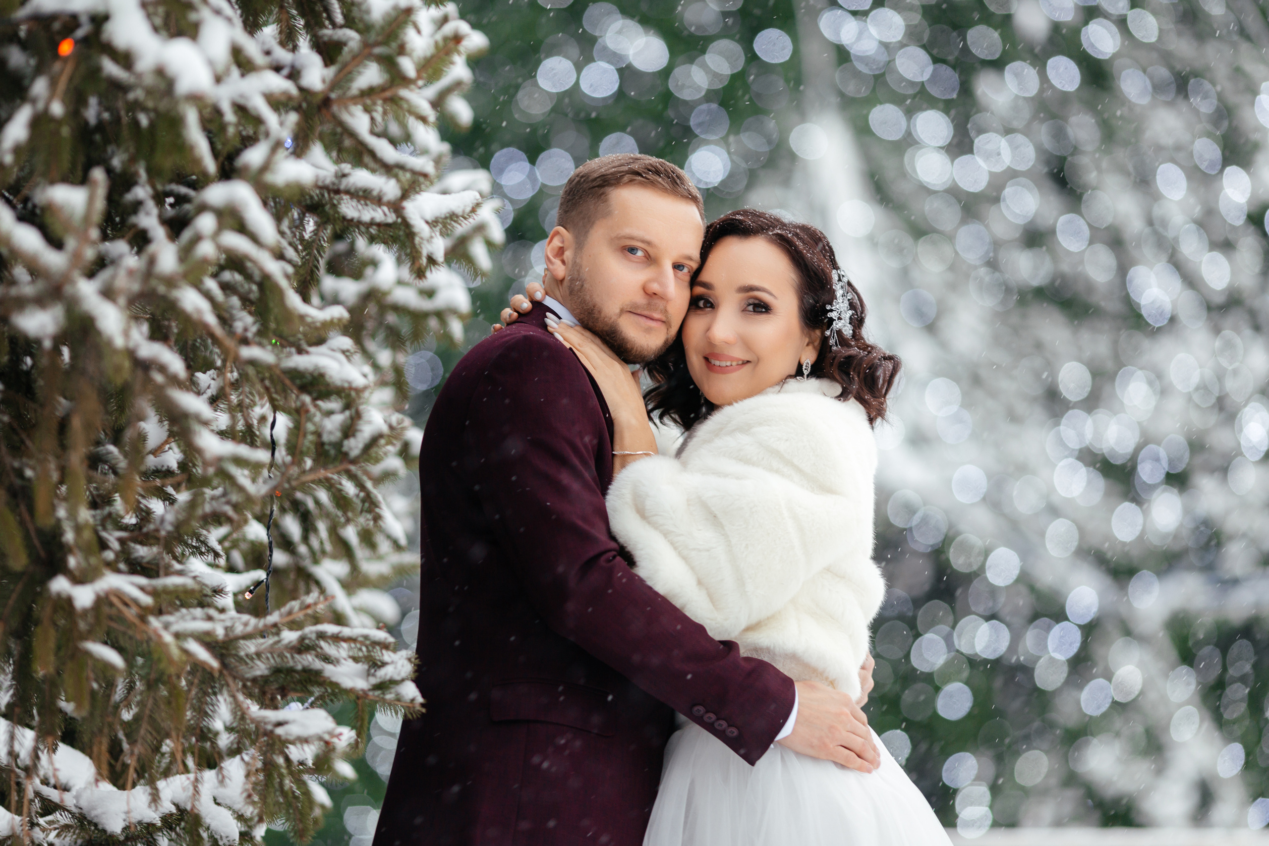 Зимняя свадебная фотосессия. Свадебный и семейный фотограф в Самаре Грибцова Людмила