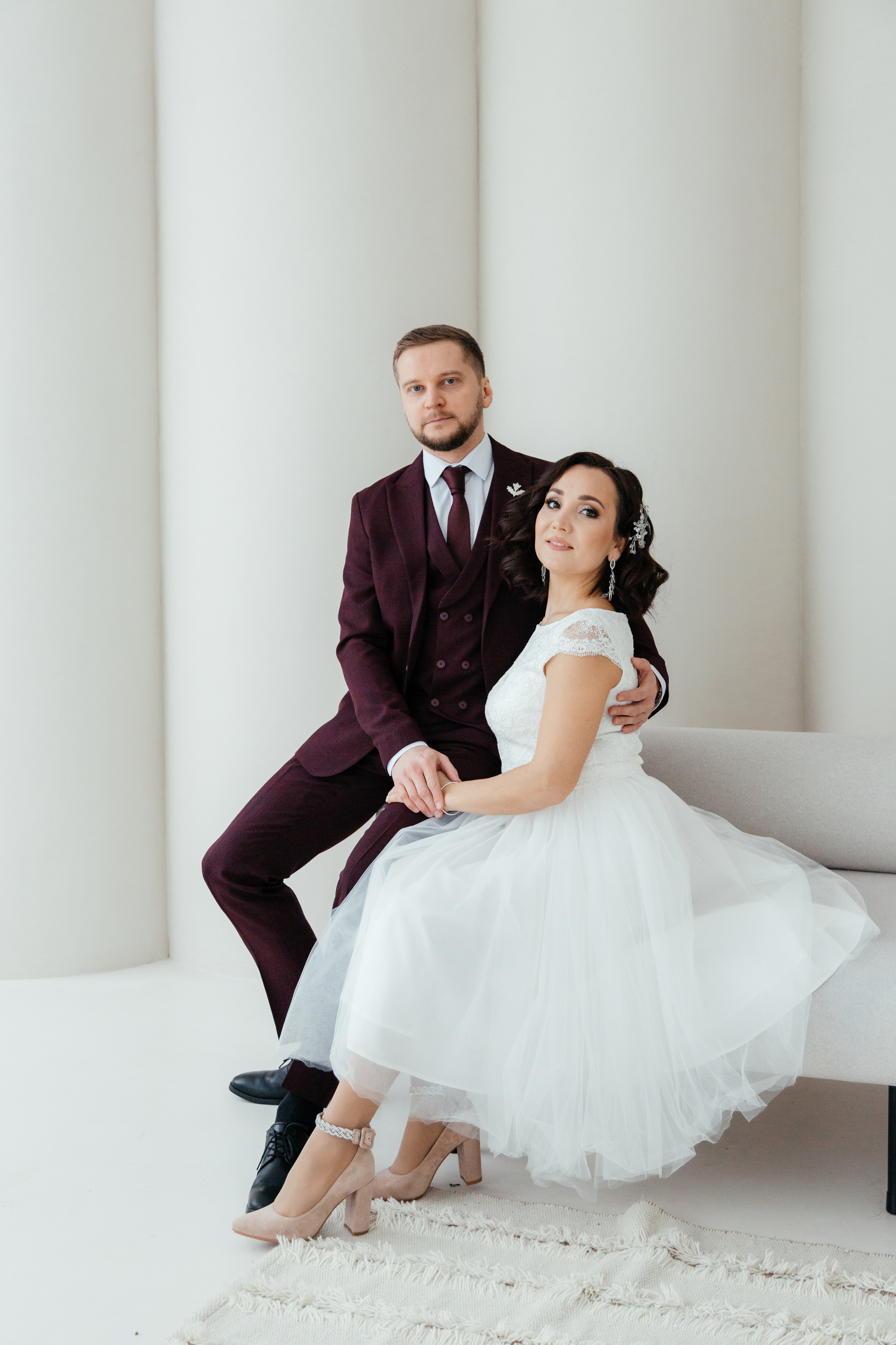 Зимняя свадебная фотосессия. Свадебный и семейный фотограф в Самаре Грибцова Людмила