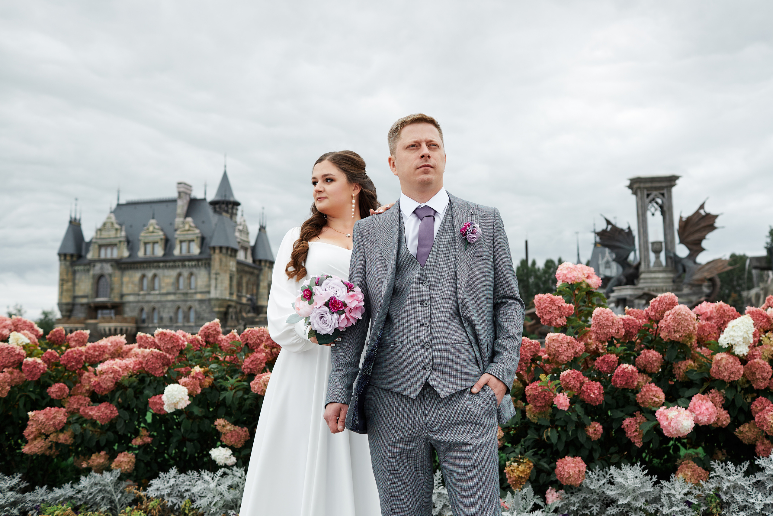 Свадебная фотосессия замок Гарибальди. Свадебный и семейный фотограф в Самаре Грибцова Людмила