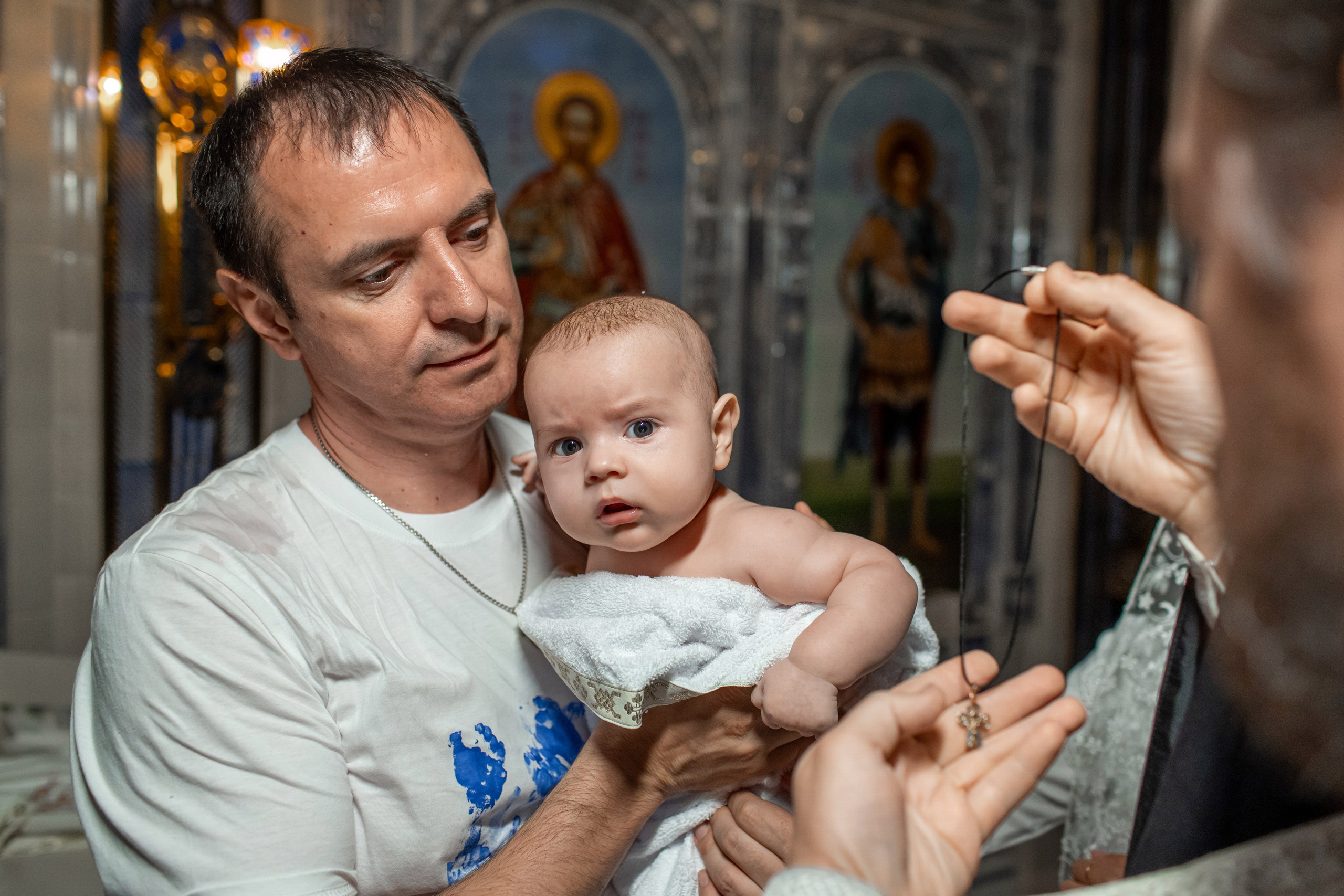 Крещение в Храме Вооруженных Сил России. Профессиональный фотограф в Москве и Мо Мария Шантарёва