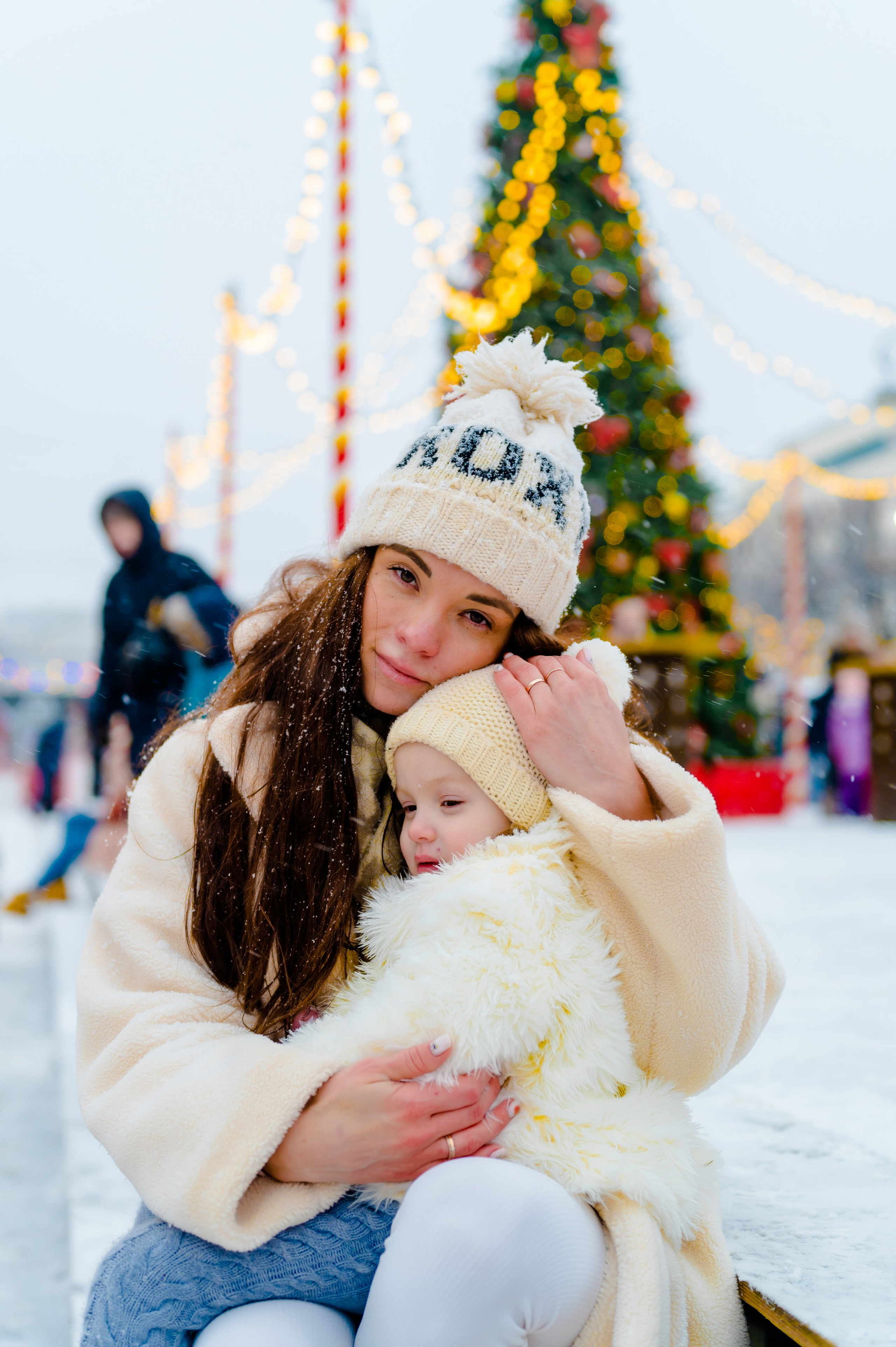 Новогодняя фотосессия на Манежной площади. Свадебный и семейный фотограф Евгения Кононова