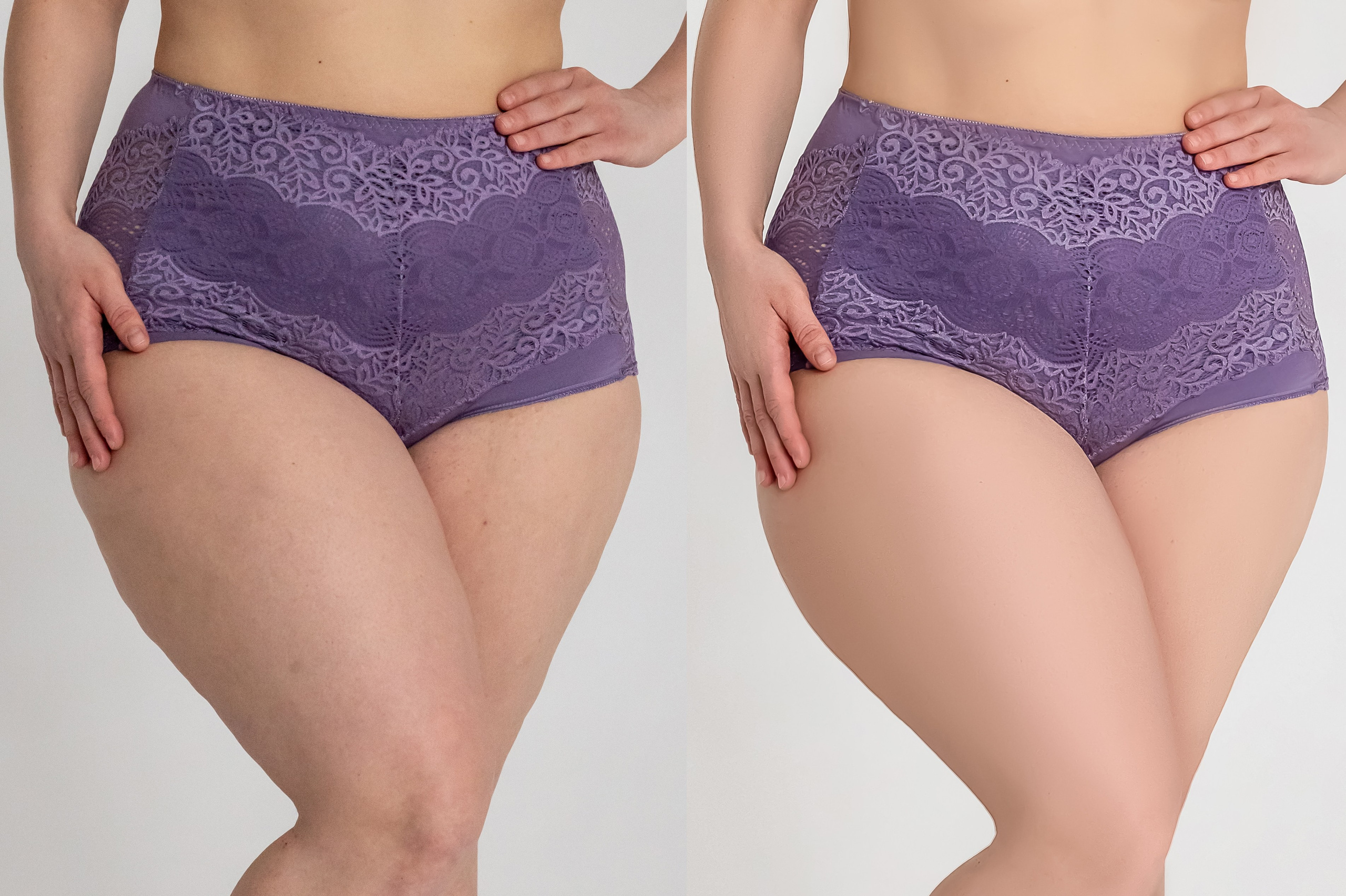 Деликатная обработка портретов для рекламы нижнего белья | Студия SVITHART