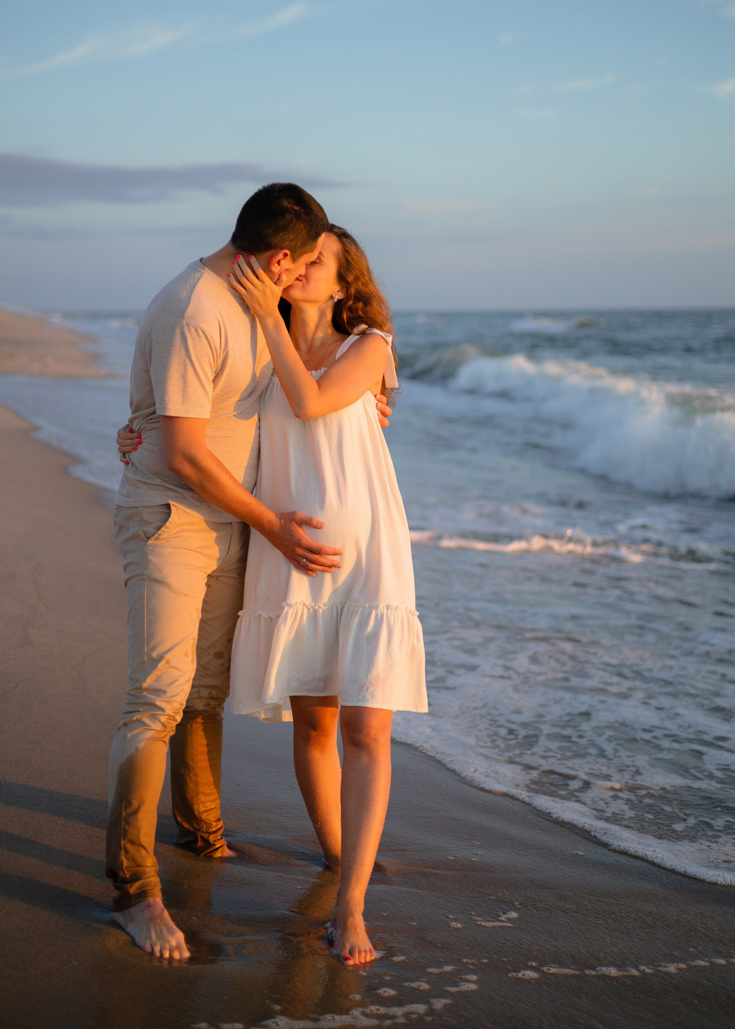 Фотосессия беременности на море. Свадебный фотограф в Калининграде Кристина Воскобойникова