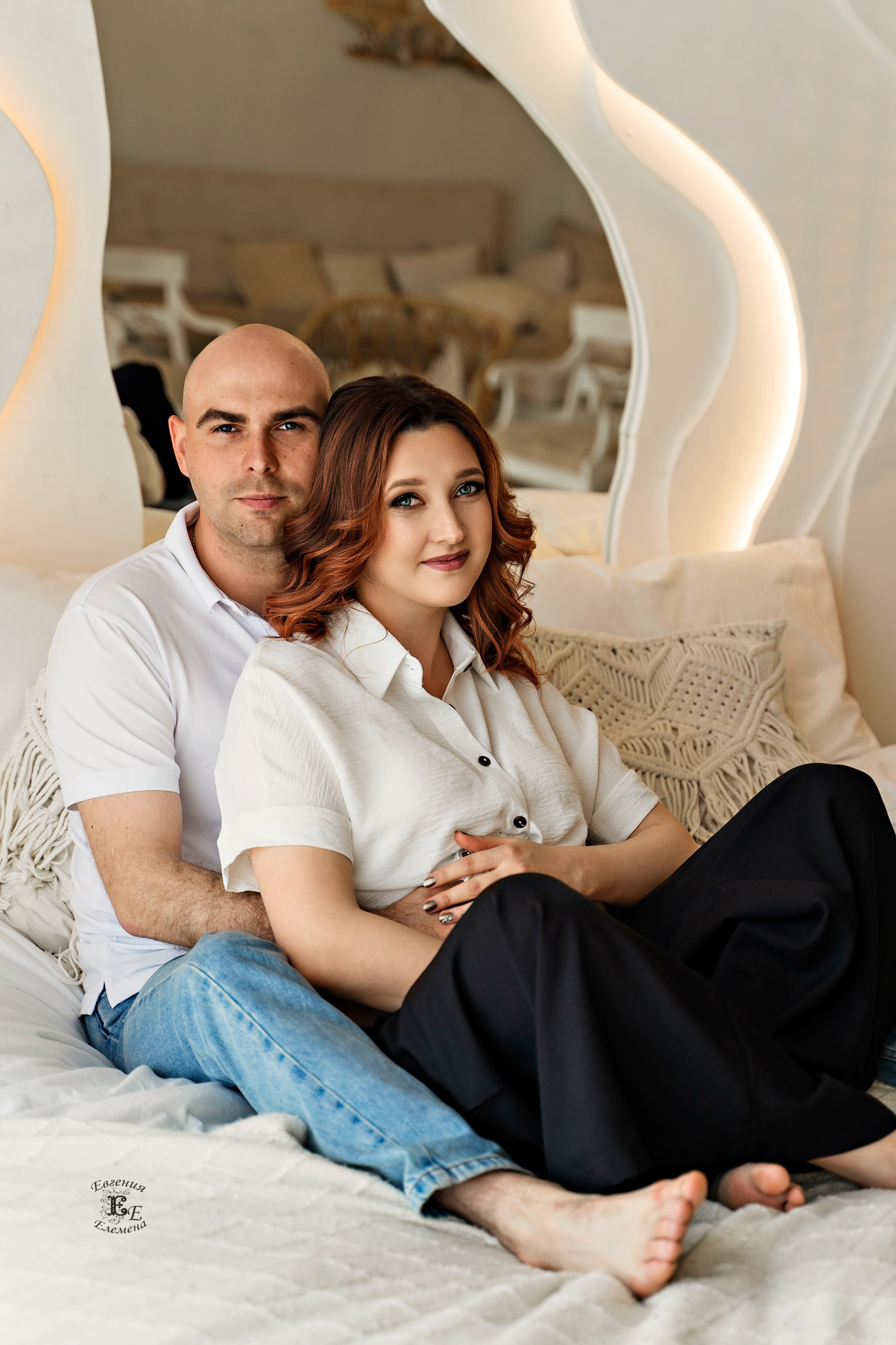 Фотосессия Елены и Антона «Ожидание малыша». Семейный и портретный фотограф в Санкт-Петербурге Евгения Елемена