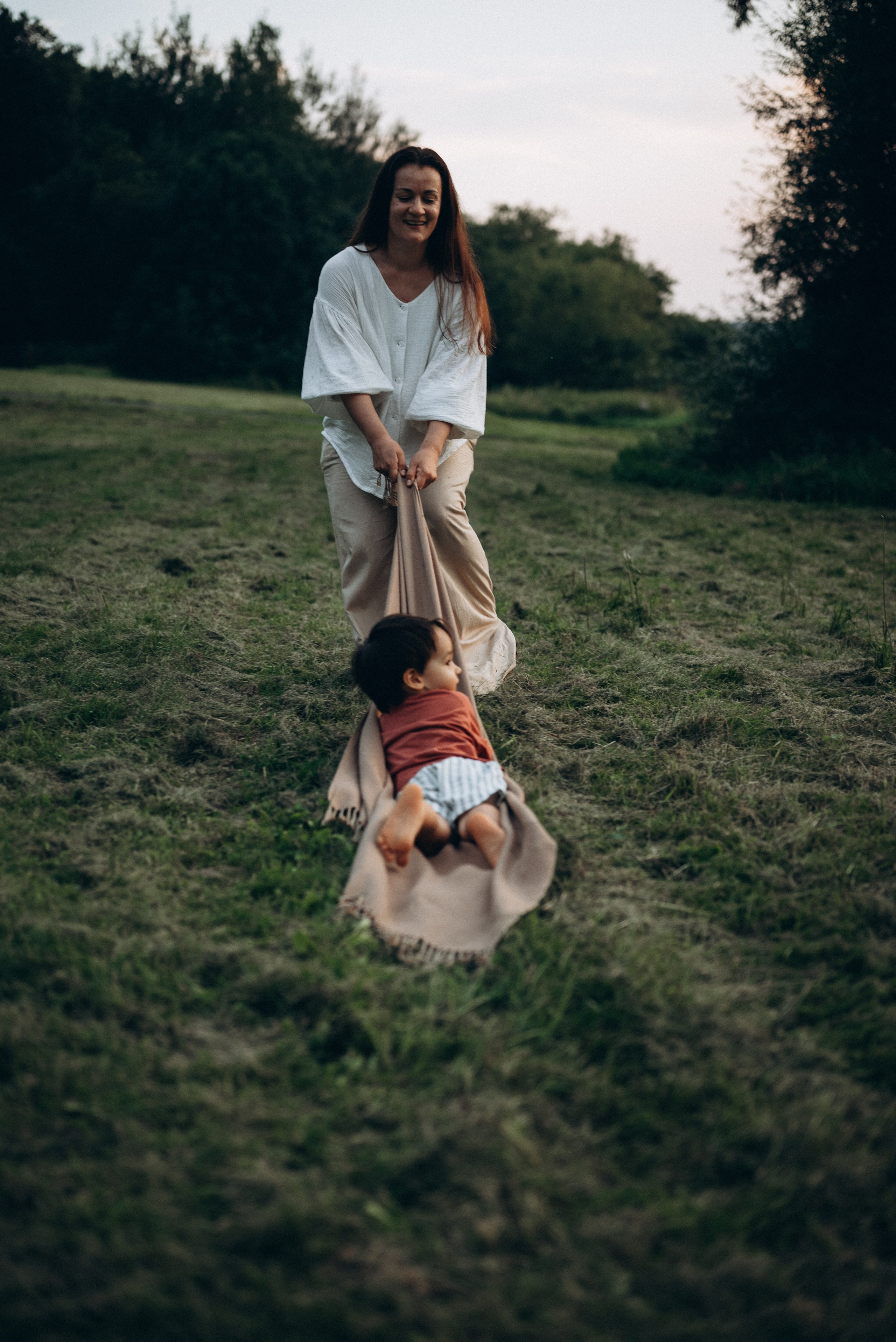 Игры на закате. Семейный фотограф в Москве Дарья Пузикова