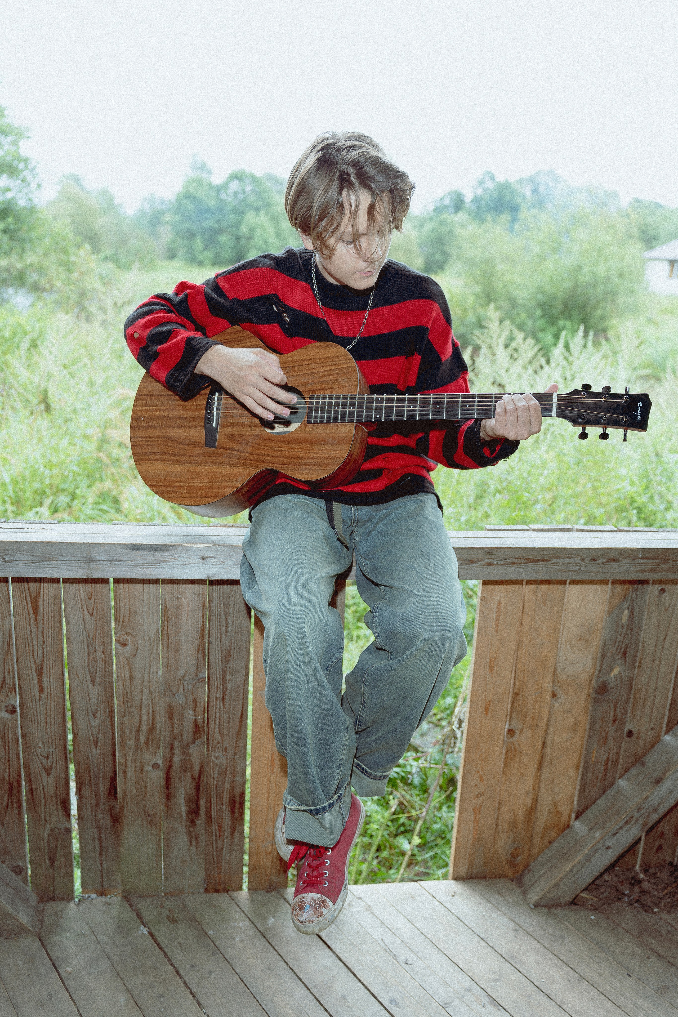 Маленькая история о юном музыканте. Фотограф Евгений Егоров