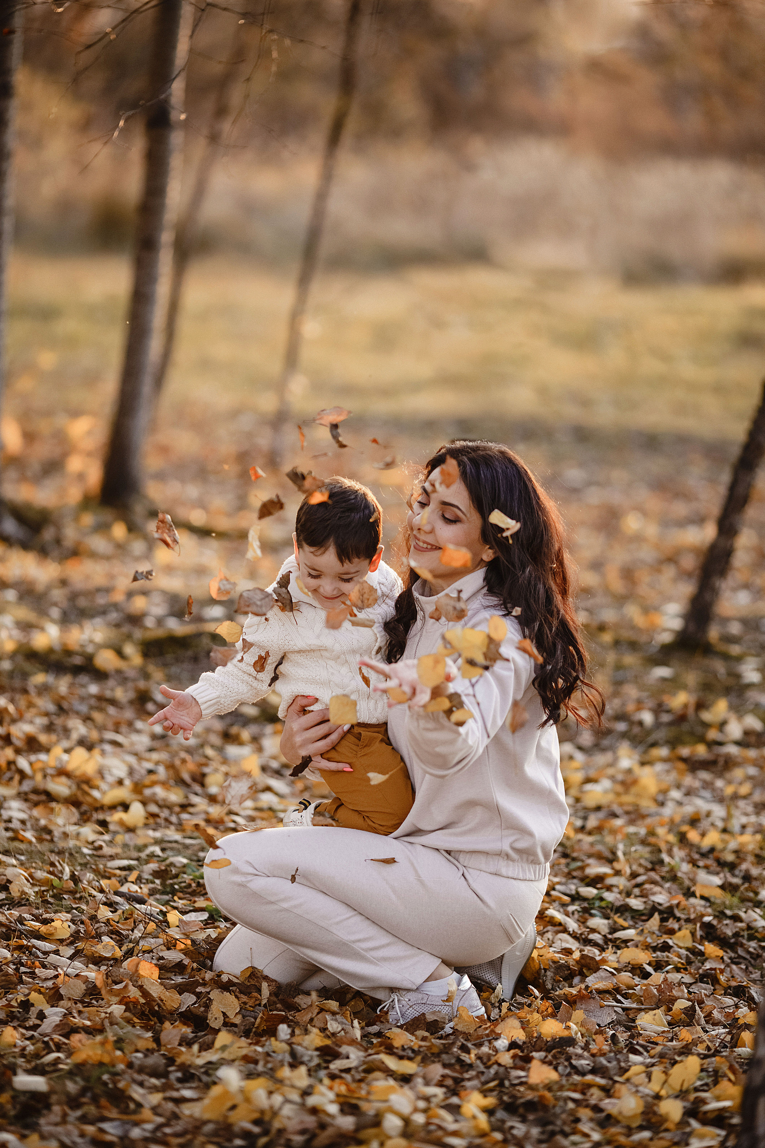 Семья Гриши и Симы в осеннем парке. Фотограф Lifestyle в Хабаровске, Владивостоке Землякова Елена