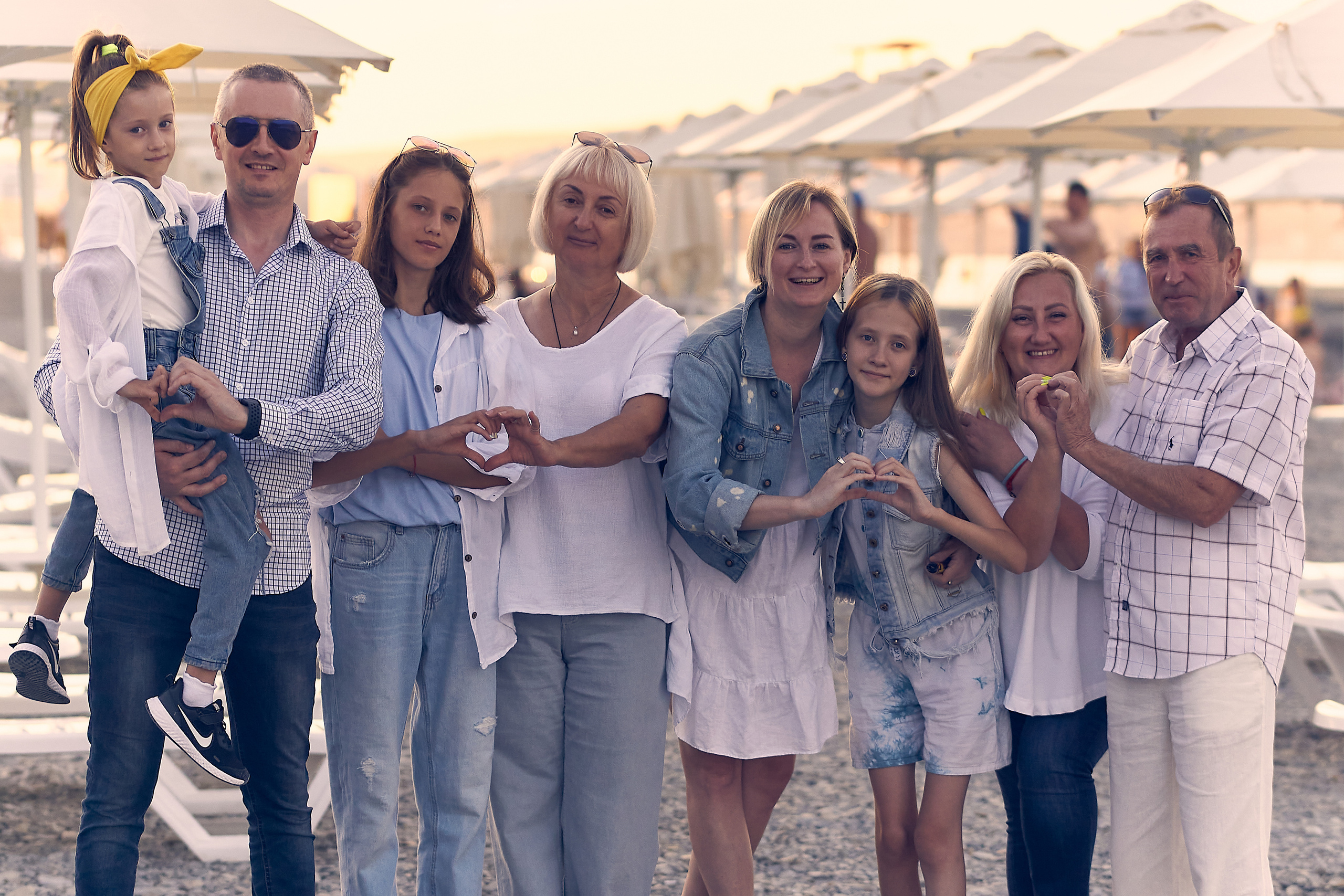 фотосессия большой семьи в Геленджике