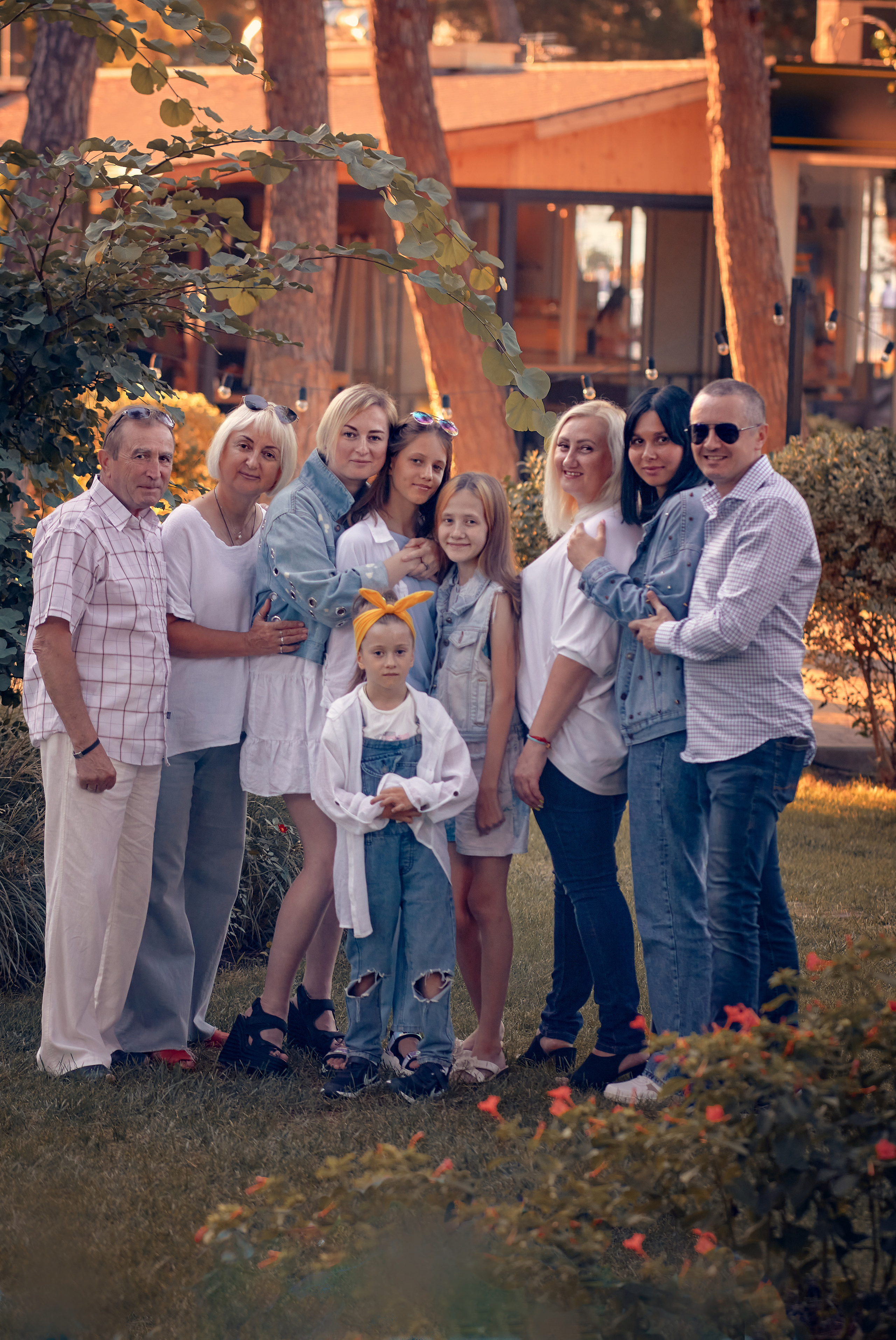 Фотосессия большой семьи в Геленджике