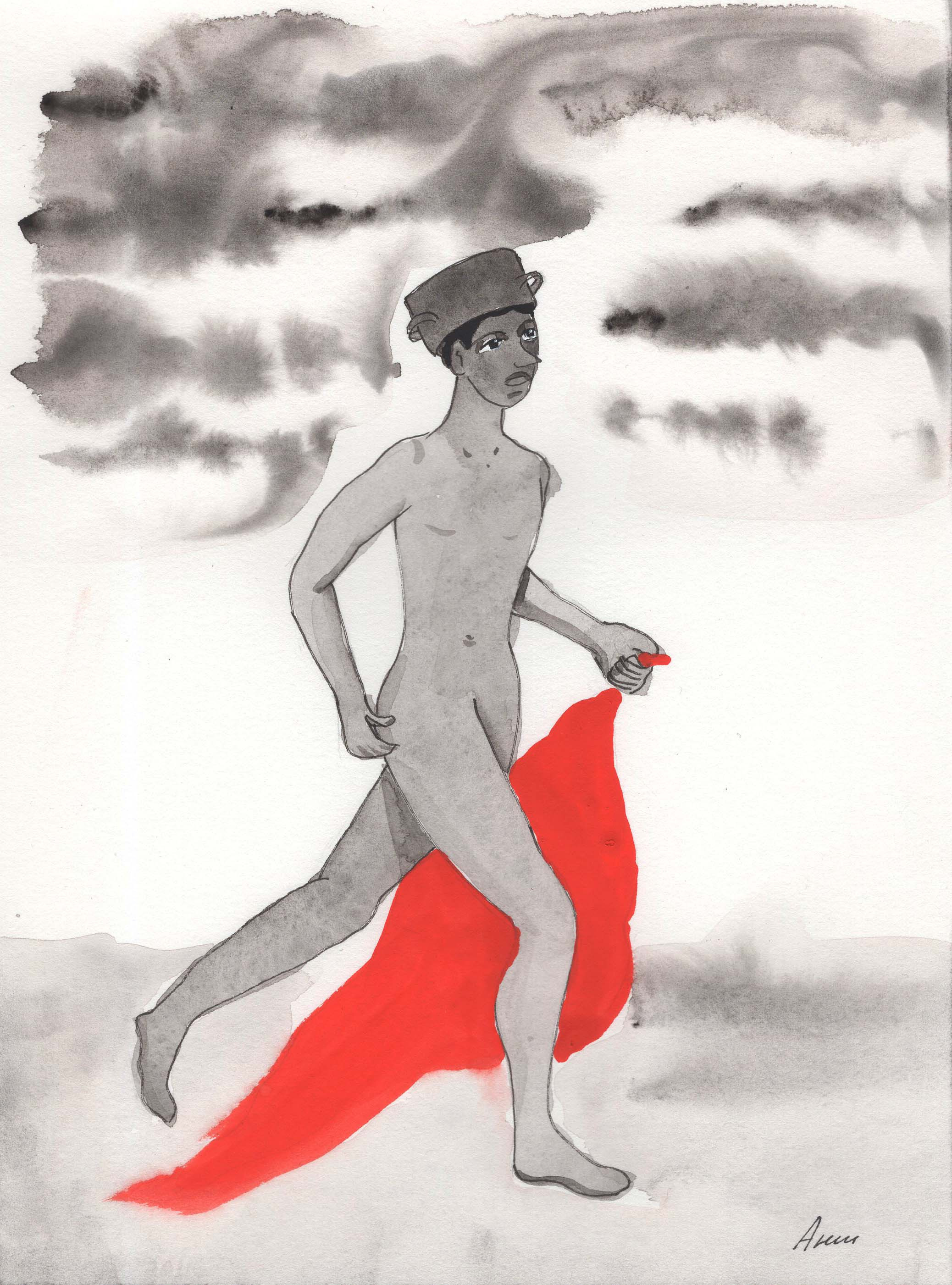 Title: Victory Only! Medium: watercolor on paper Size: 24 x 18 cm Название: Только победа!   Техника: акварель, бумага   Размер: 24 х 18 см