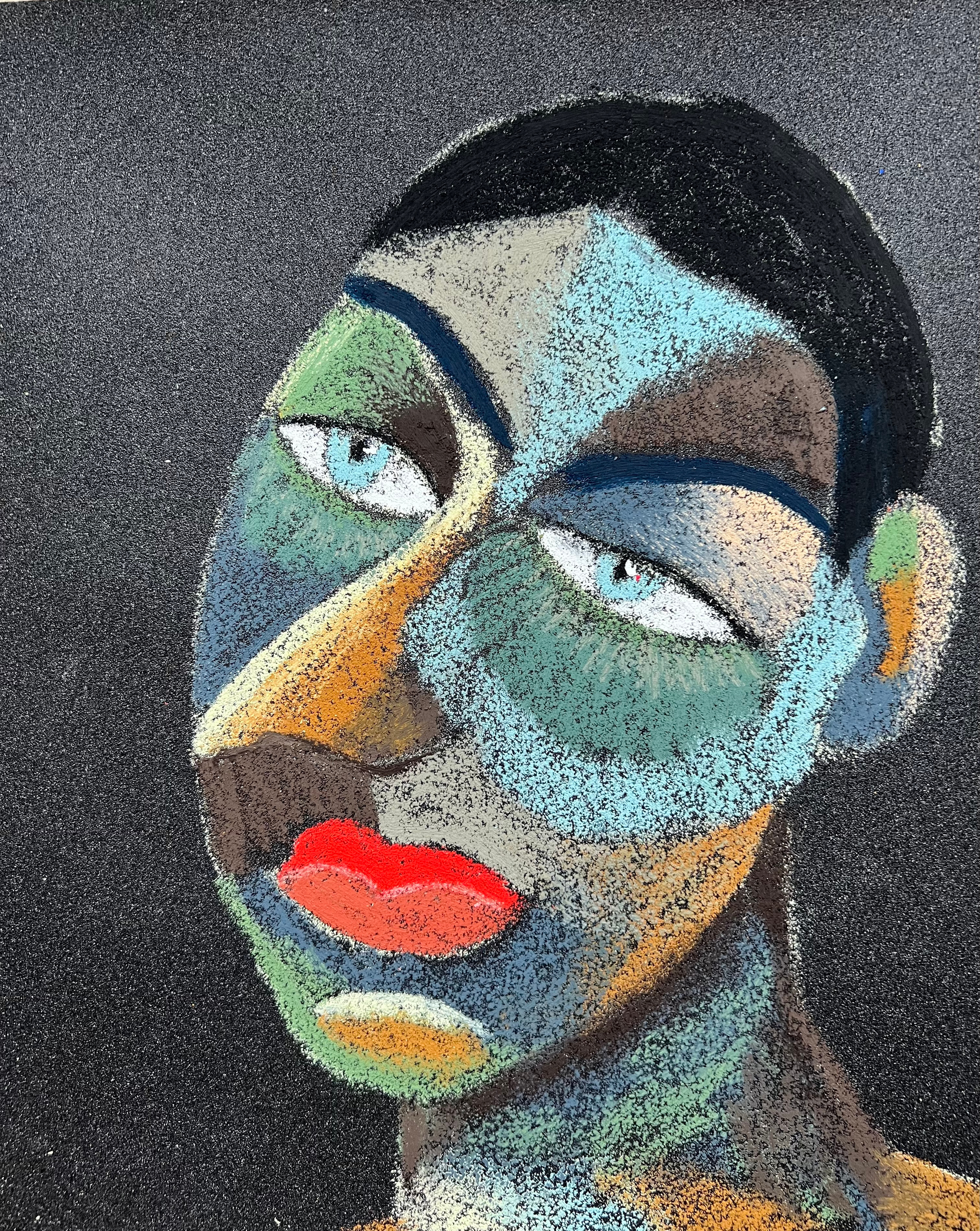 Title: Acrobat / Mr. Nobody Material: Oil pastel, paper Size: 28 x 23 cm