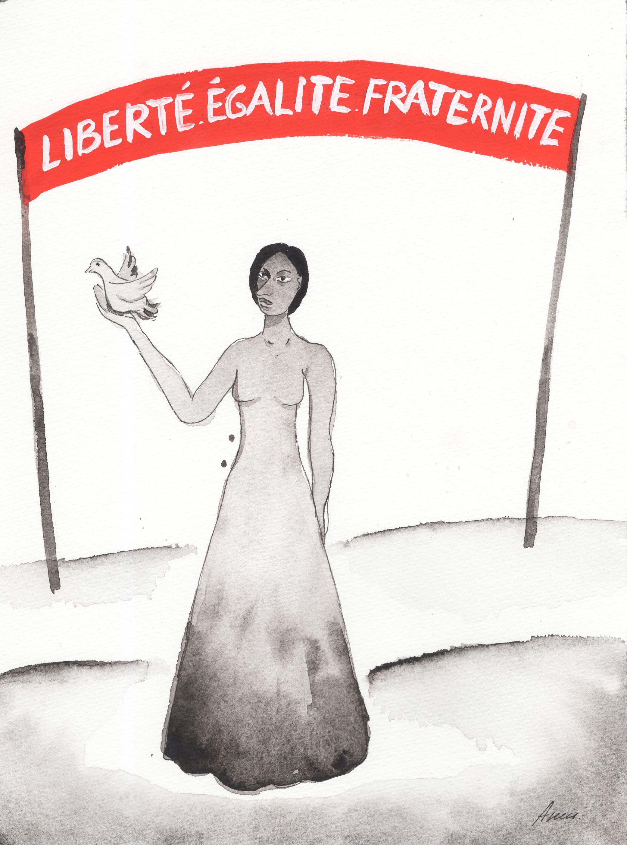 Title: For Freedom Medium: watercolor on paper Size: 24 x 18 cm Название: За свободу   Техника: акварель, бумага   Размер: 24 х 18 см