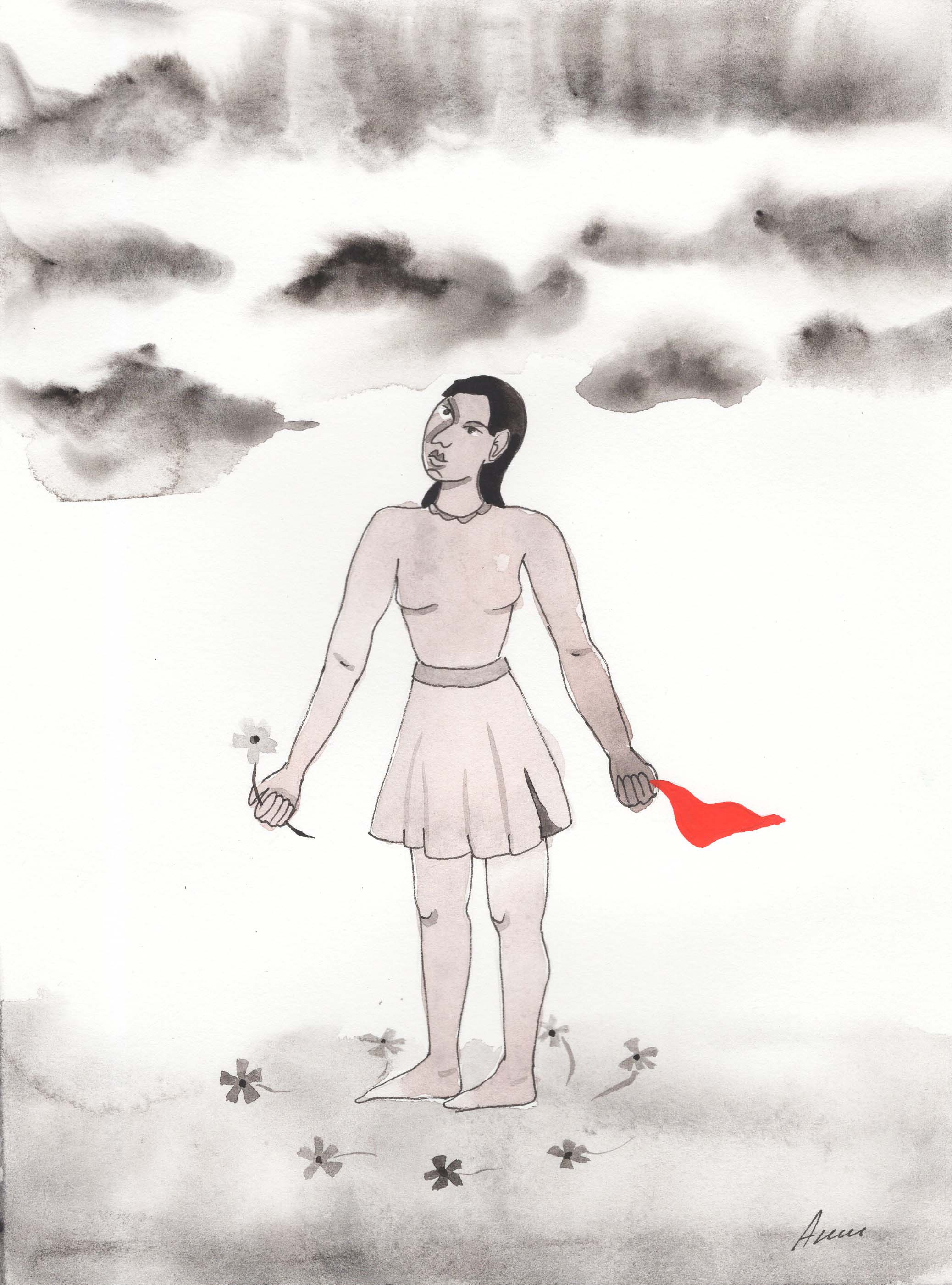 Title: Peace Medium: watercolor on paper Size: 24 x 18 cm Название: Мир   Техника: акварель, бумага   Размер: 24 х 18 см