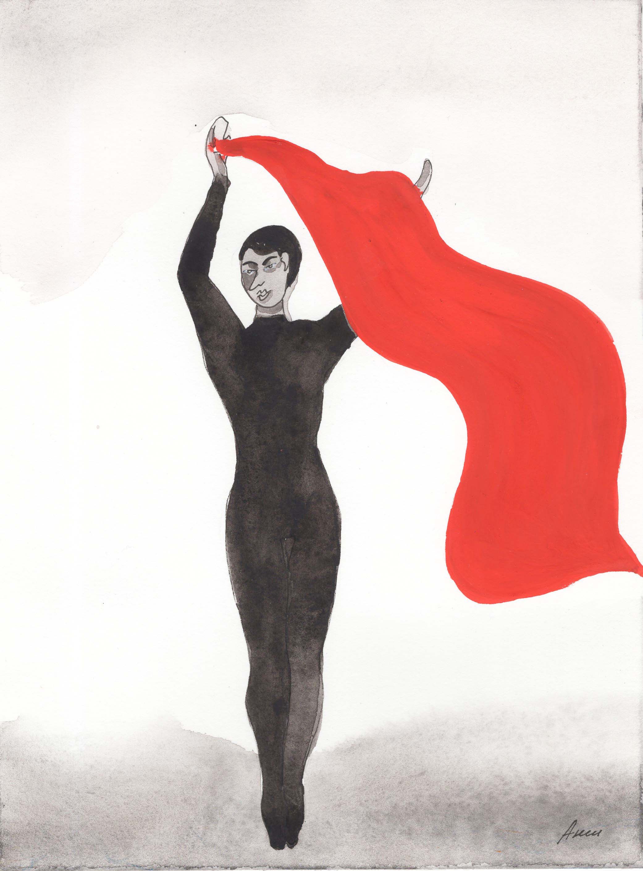 Title: In the Arena Medium: watercolor on paper Size: 24 x 18 cm Название: На арене   Техника: акварель, бумага   Размер: 24 х 18 см