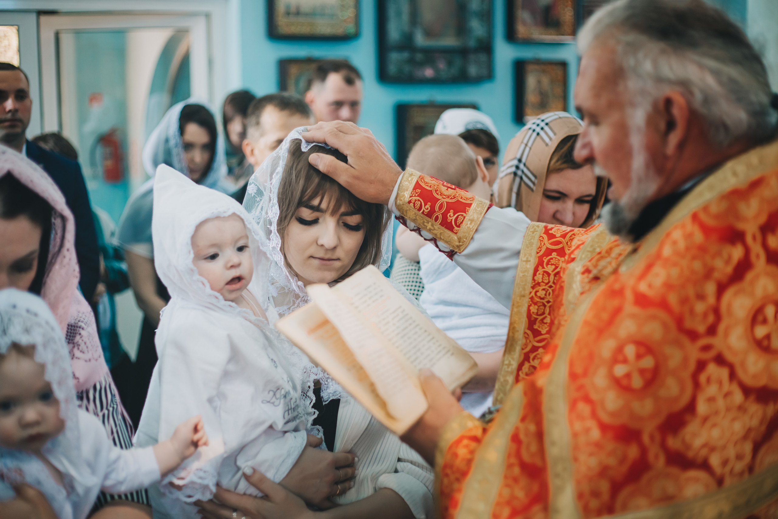 Съемка таинства крещения в Тихорецке. Свадебный и семейный фотограф в Краснодарском крае Мария Данилкина