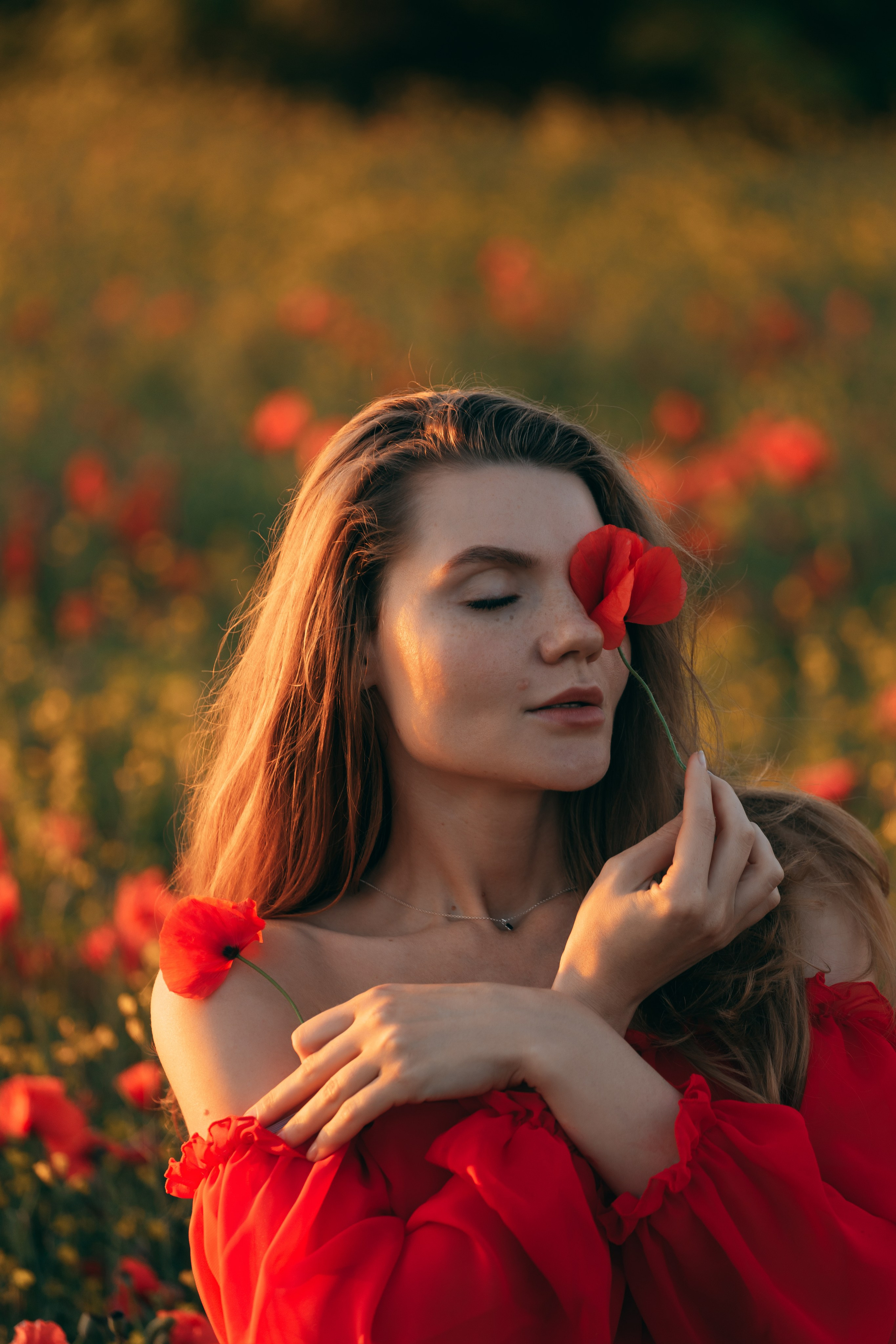 Фотосессия в маковом поле на закате. Свадебный и семейный фотограф в Краснодарском крае Мария Данилкина