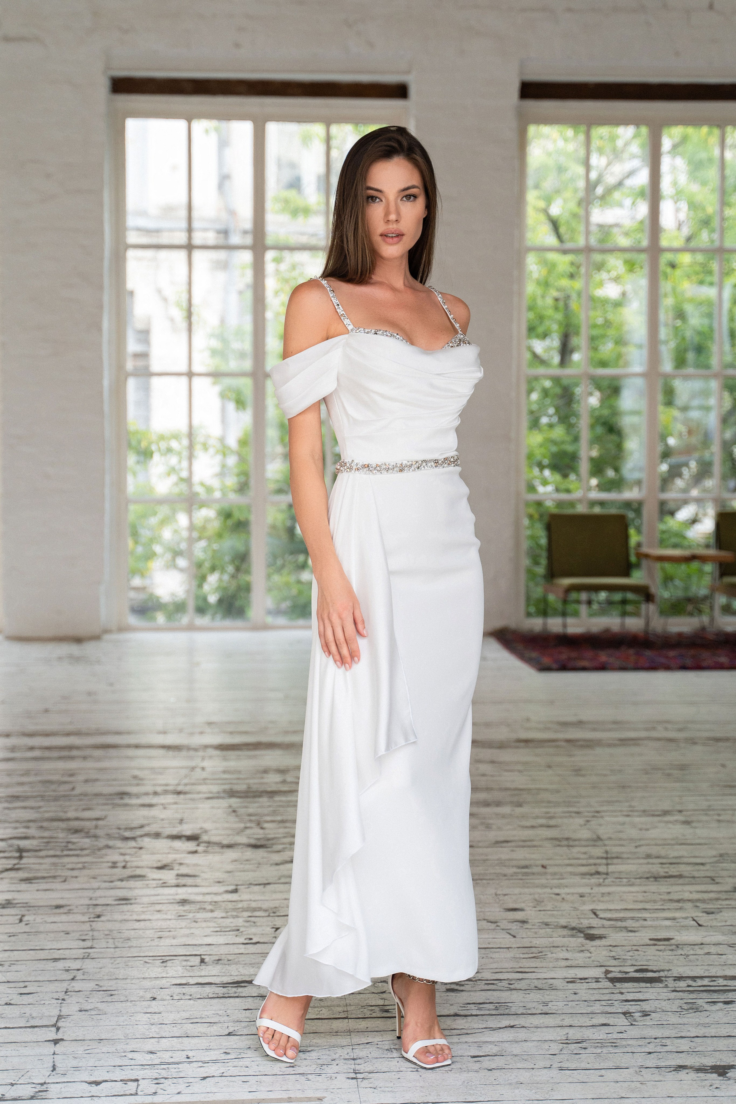 Съемка вечерних платьев DIAFANO с Ксенией. Свадебный и портретный фотограф Клипа Максим