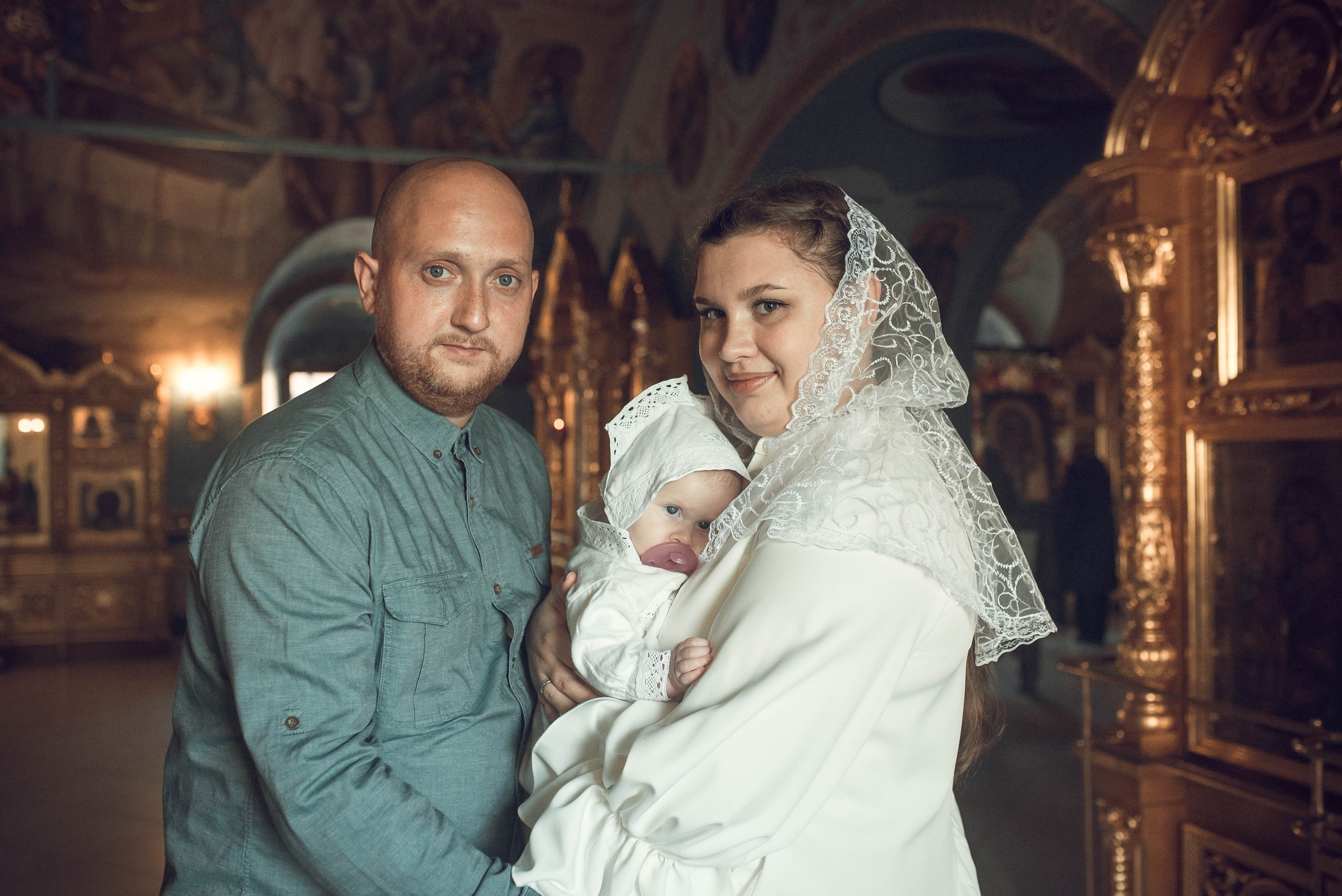 Крещение Екатерины в Троицком соборе Саратова. Фотограф на крещение в Саратове Марина Грушина