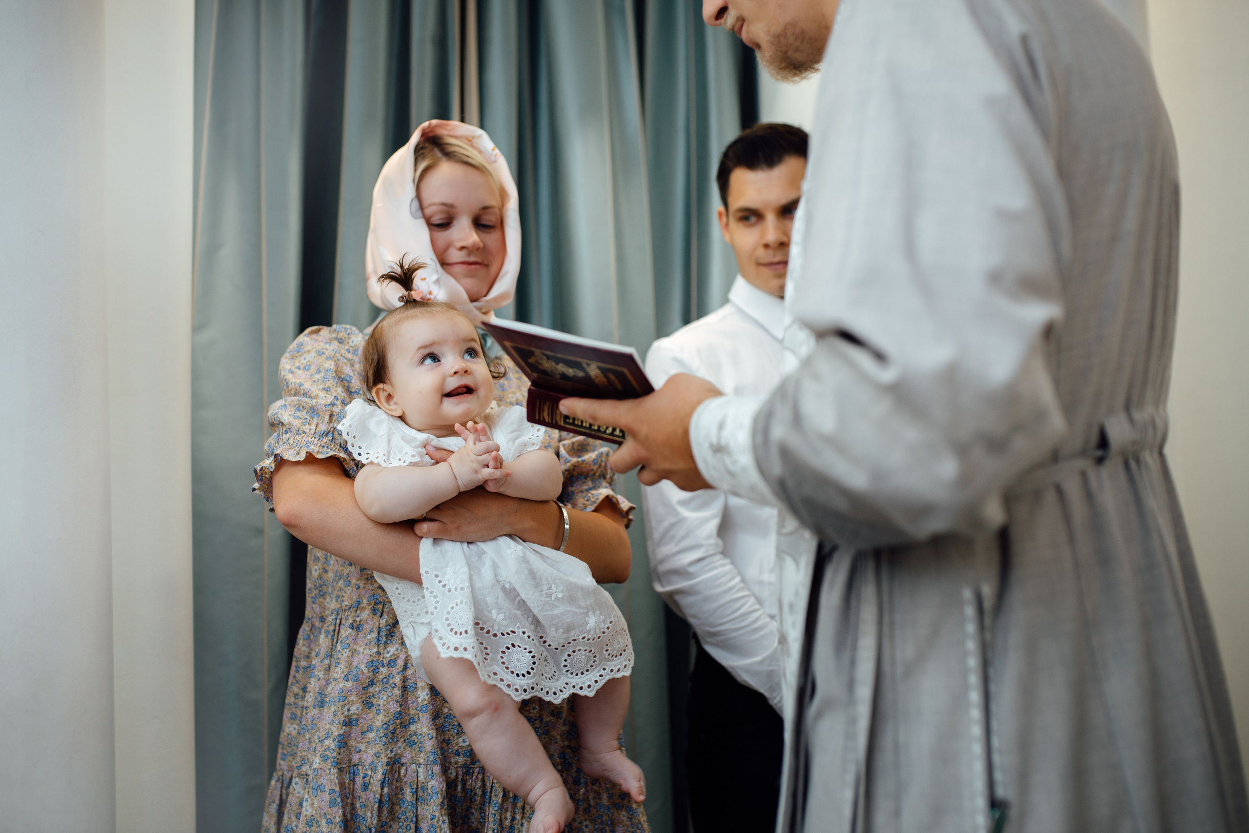 Крещение Аделины, храм Святой Троицы, июль 2024