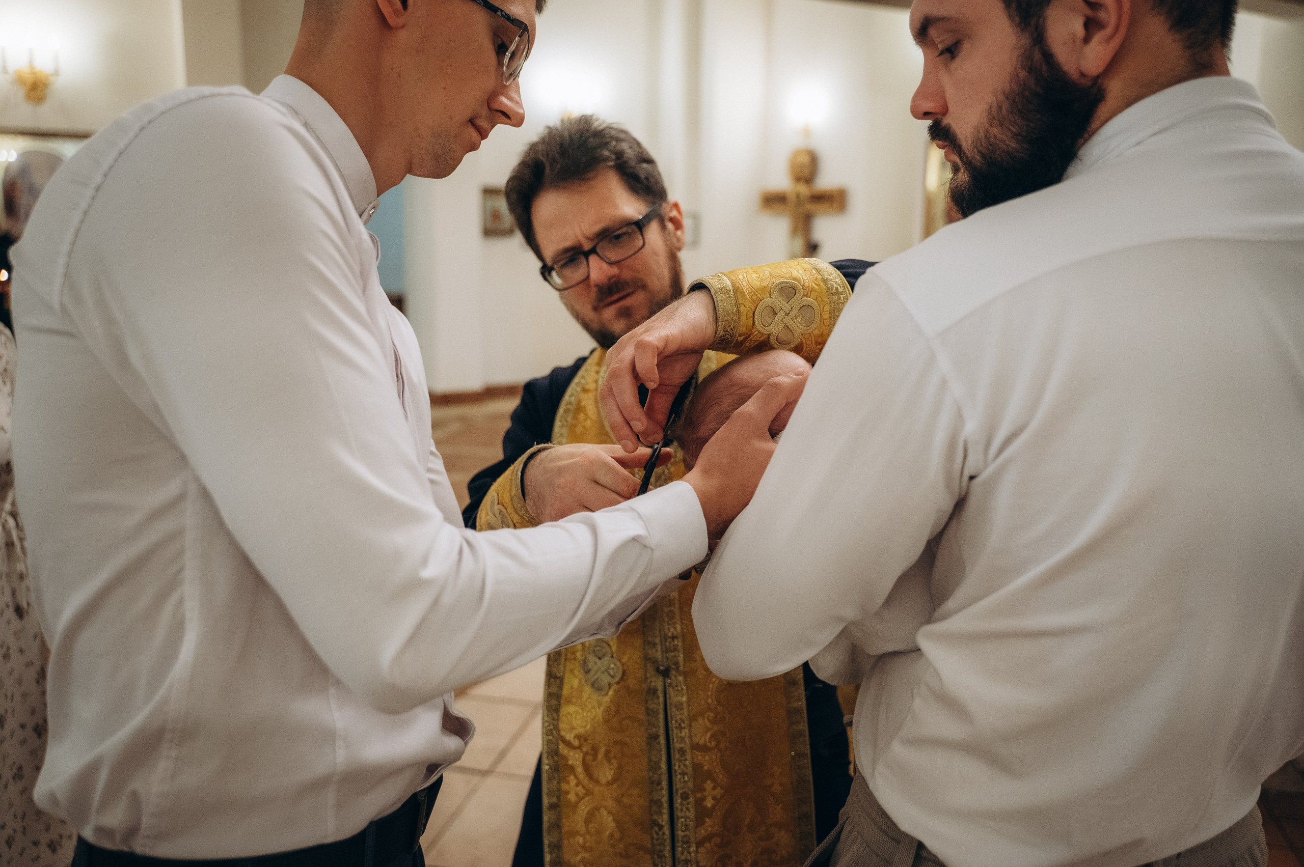 Крещение Ивана конф (Храм в честь святых мучениц Веры, Надежды, Любови и матери их Софии, нижний храм). Семейный фотограф в Минске Дарья Дреко