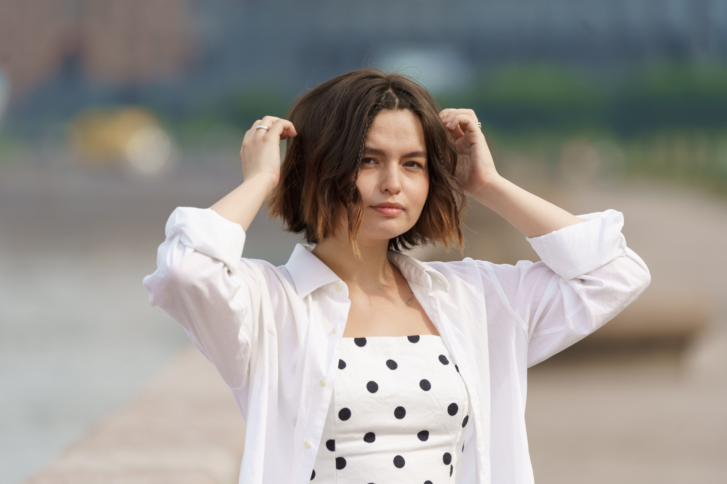 Катя. Свердловская набережная. Портретный фотограф в Санкт-Петербурге Александр Быстрицкий