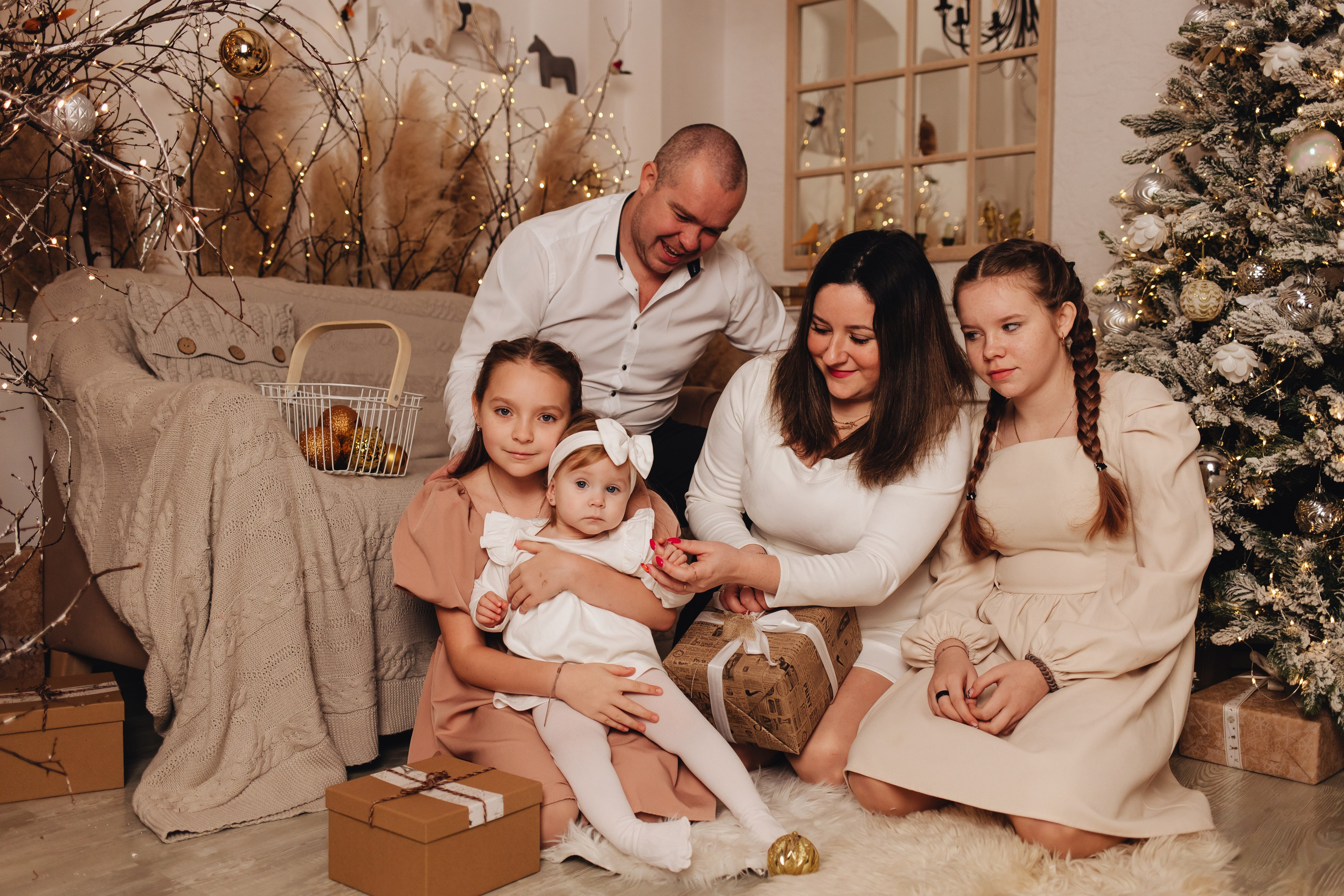 Семейная новогодняя фотосессия. Фотограф Елена Кириллова