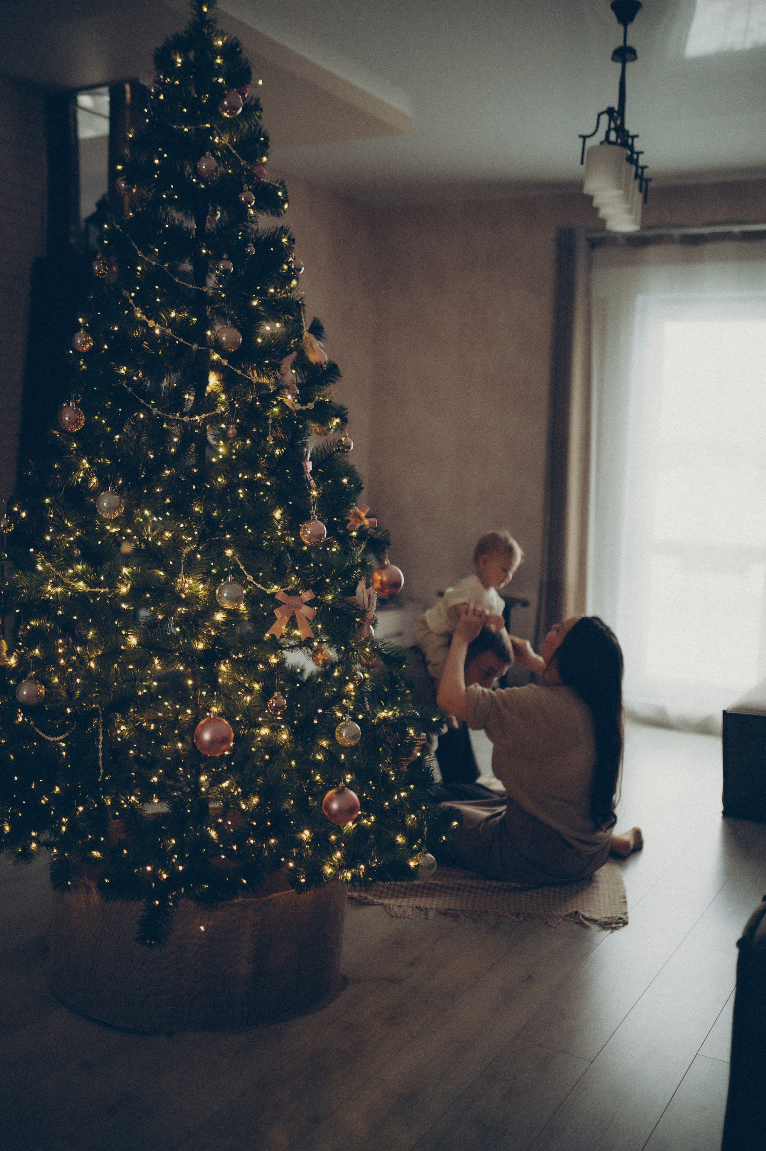 Лева, Жанна и Владимир (новогодняя домашняя). Фотограф, г. Лесной Свердловской области
