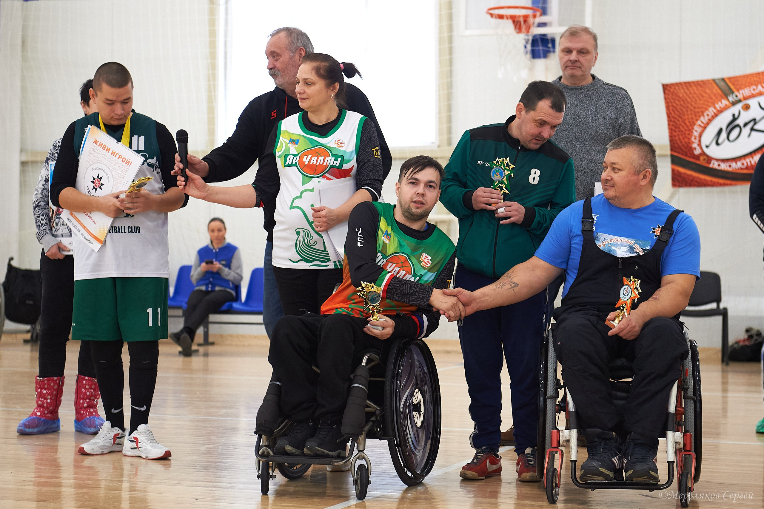 X традиционный Рождественский турнир по баскетболу на колясках. Ижевск. Спортивный репортажный фотограф в Ижевске Сергей Мерзляков