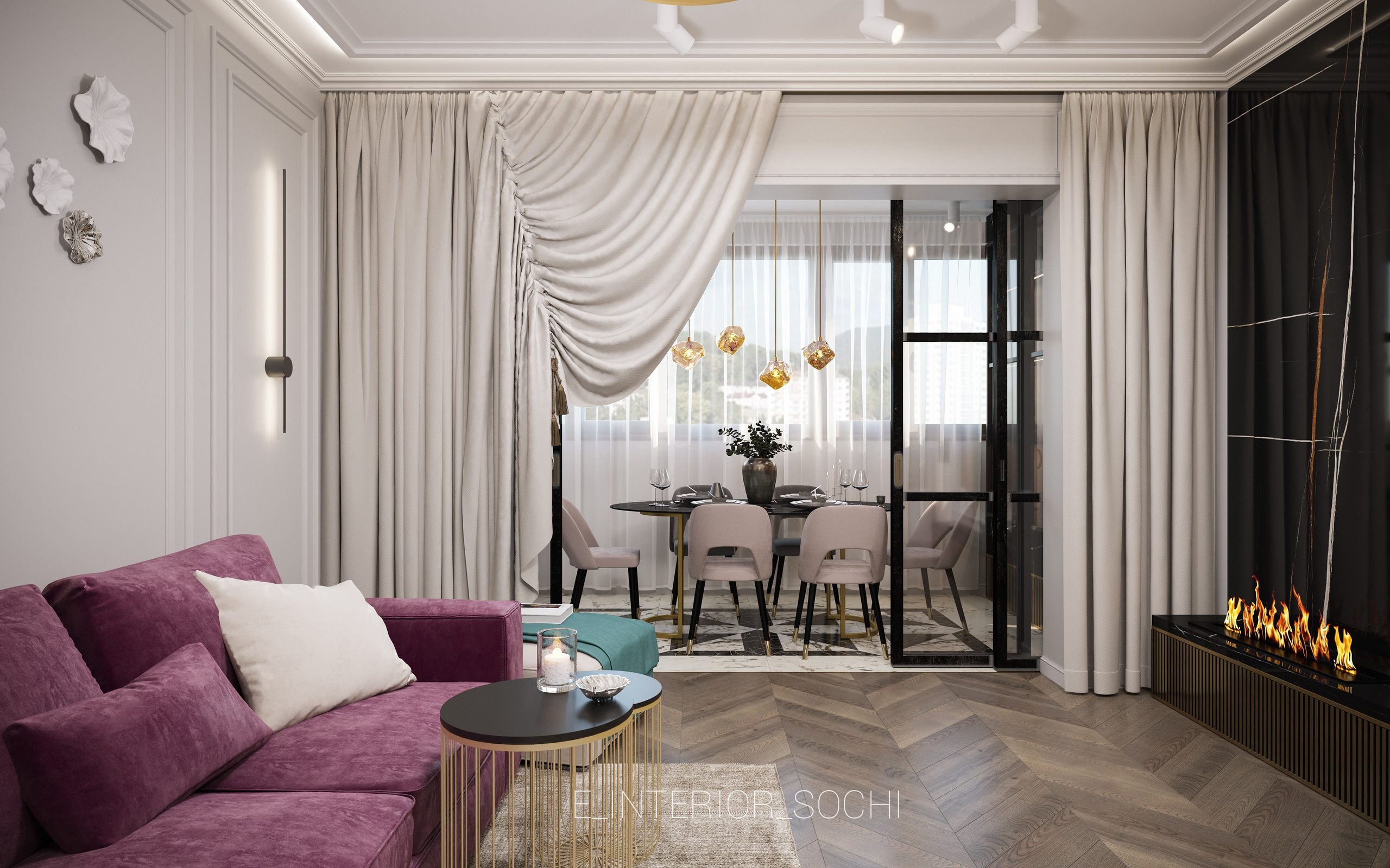 CHERRY MOOD. Дизайн интерьера Евгения Тисленко