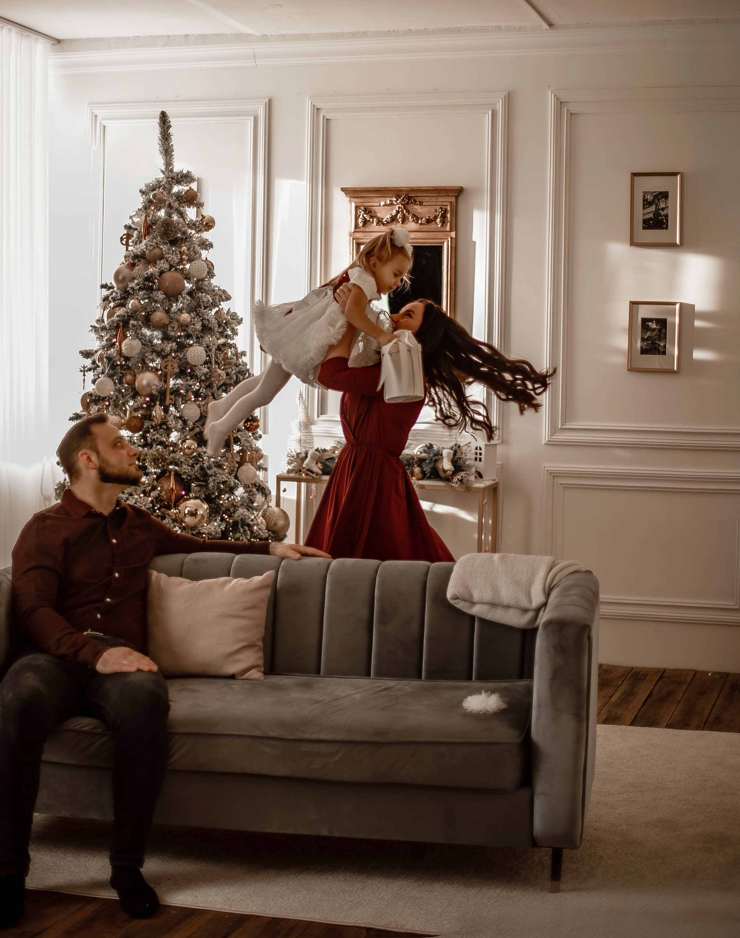 Новогодняя фотосессия для Вани, Кристины и Вари. Фотограф