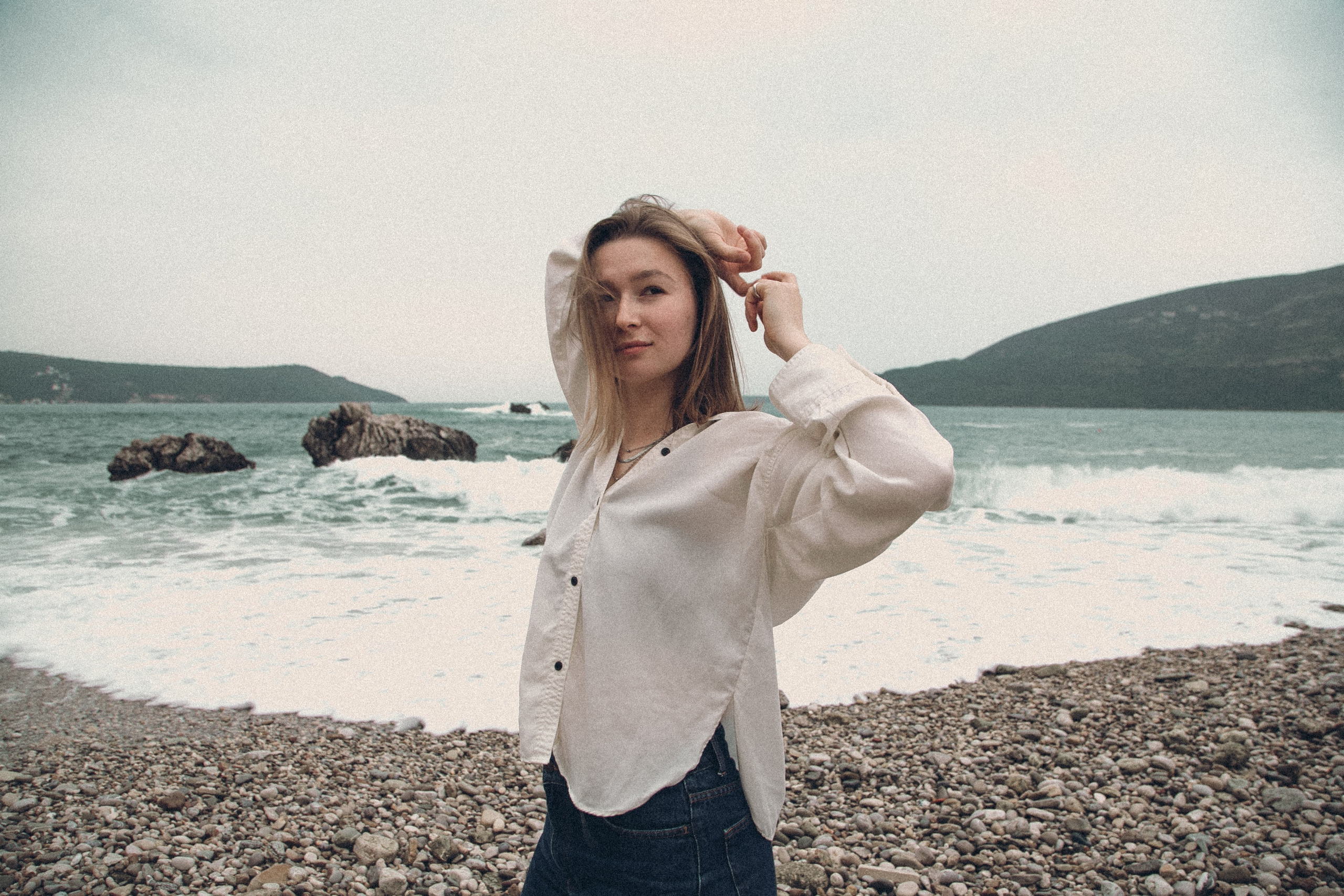Женская фотосессия на море в Черногории. Семейный и свадебный фотограф в Черногории Татьяна Белякова