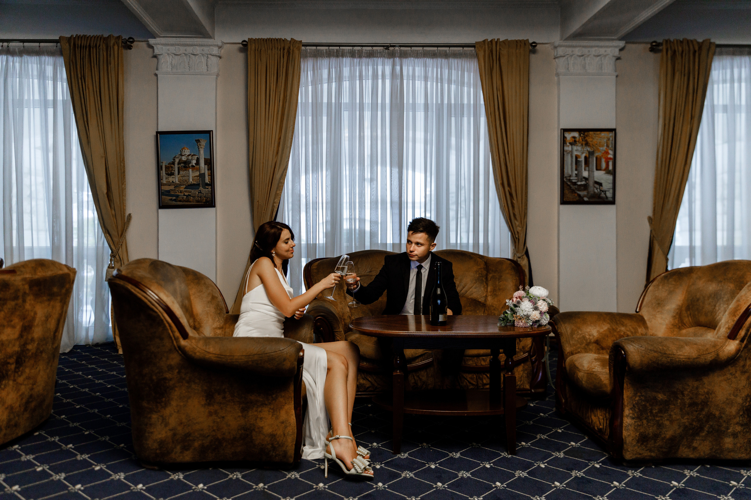 Прогулка под дождем. Анонс свадьбы Русланы и Евгения. Свадебный фотограф в Крыму и Севастополе Ольга Баскакова