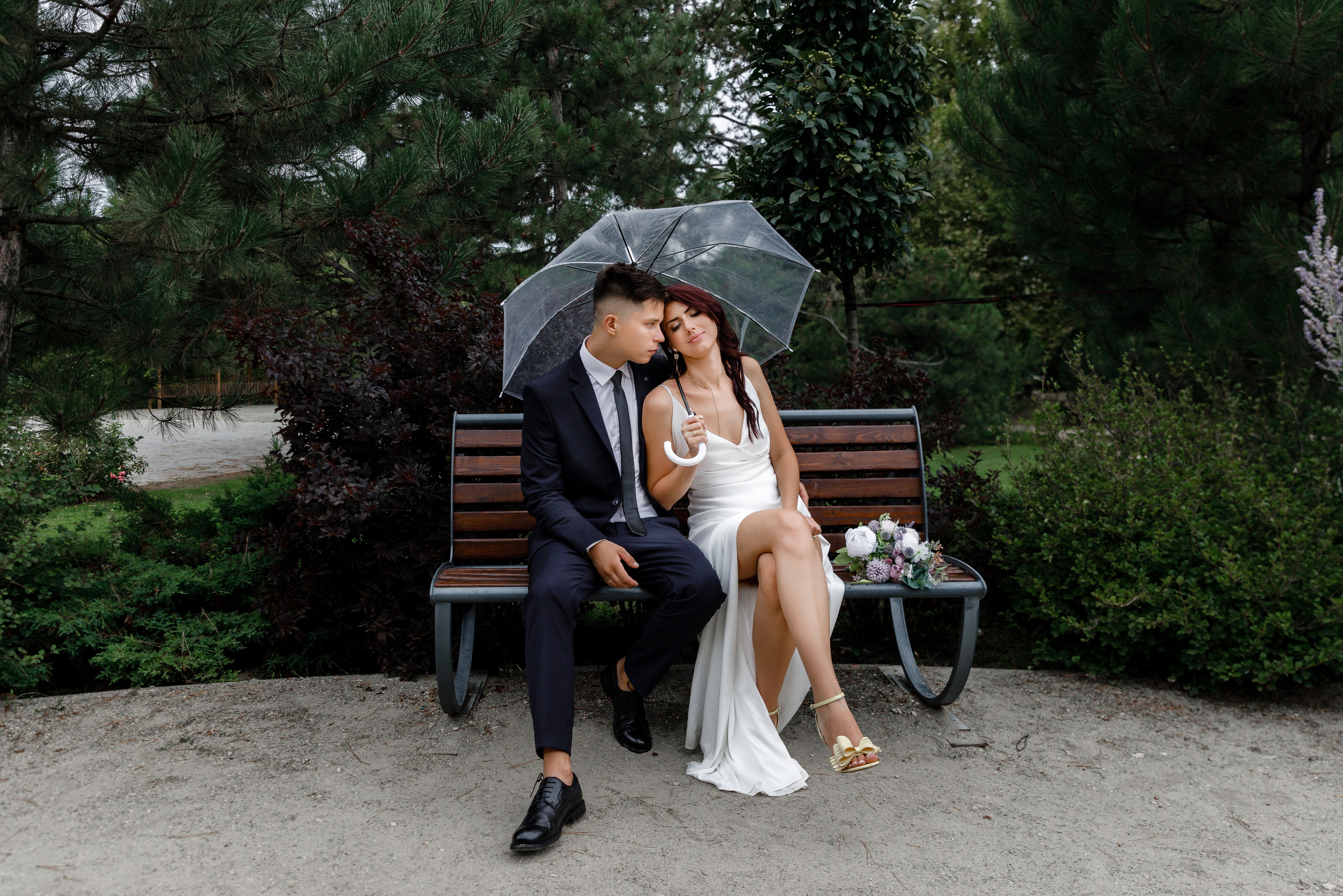 Прогулка под дождем. Анонс свадьбы Русланы и Евгения. Свадебный фотограф в Крыму и Севастополе Ольга Баскакова