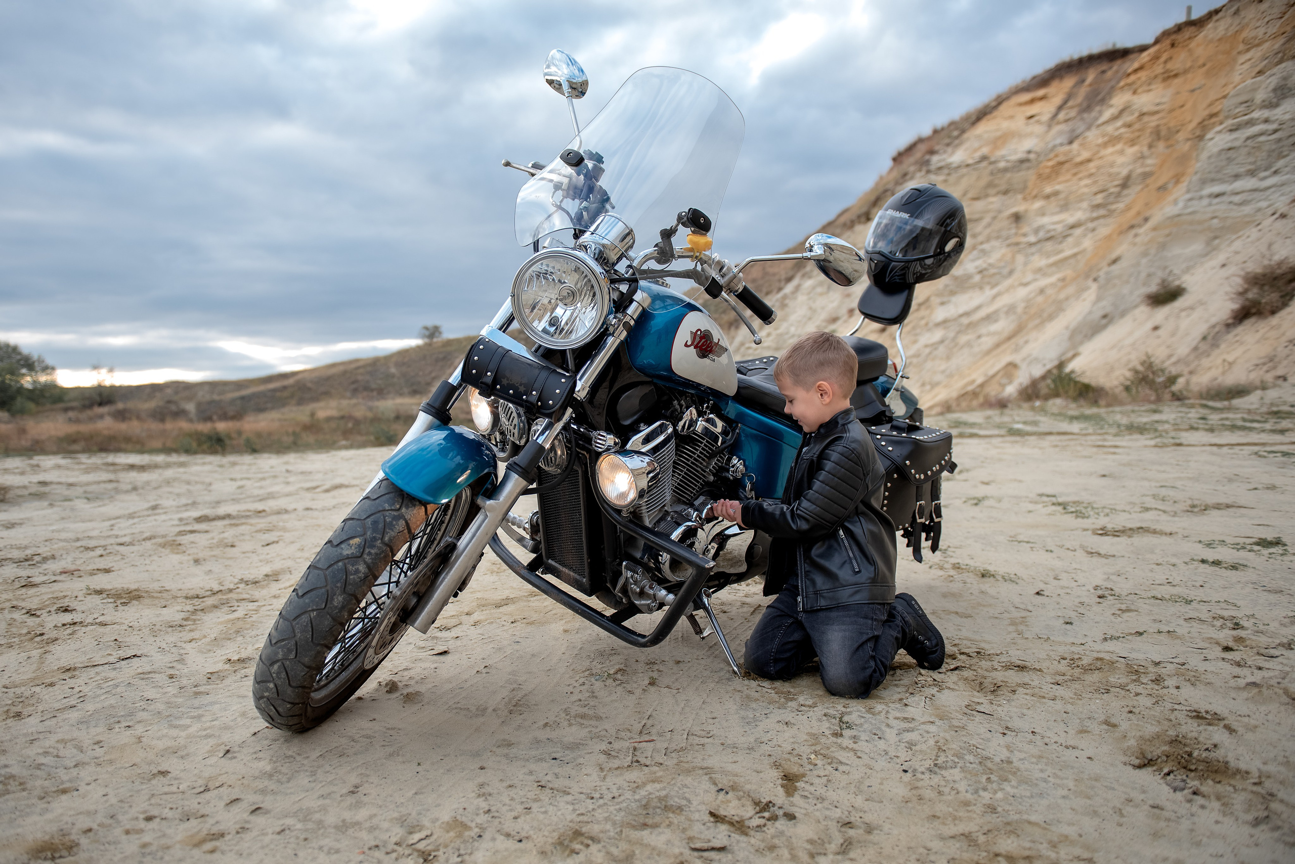 Юный байкер. Фотограф Саратов Юлия Петрова