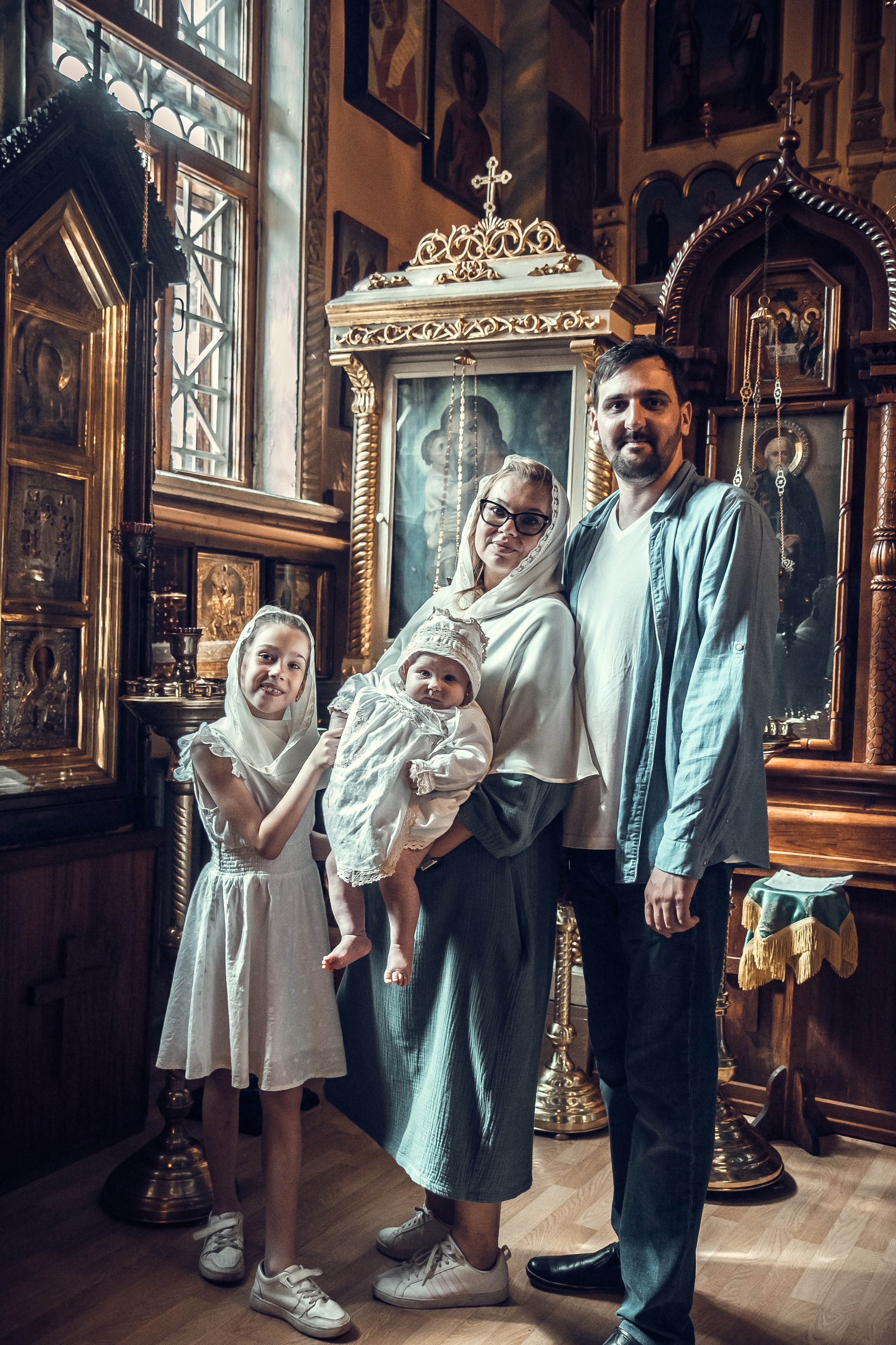 Таинство Крещения Алёны в Церкви Сретения Господня. Детский и семейный фотограф в Пушкино, Мытищи, Москва Сергеева Светлана