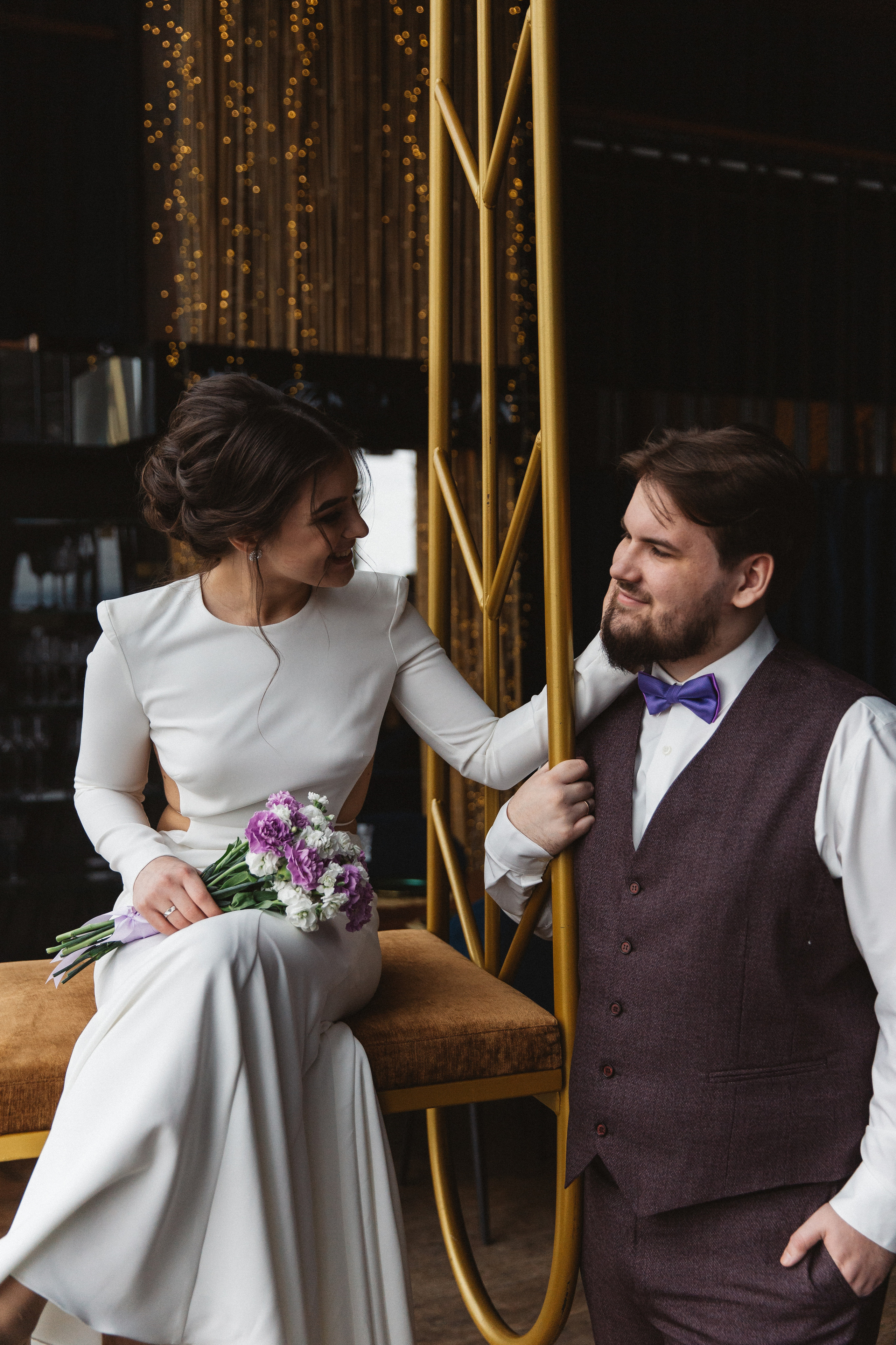 Анонс свадебных фотографий Дениса и Ангелины в Москва Сити. Свадебный фотограф Домодедово Москва Катерина Алехина