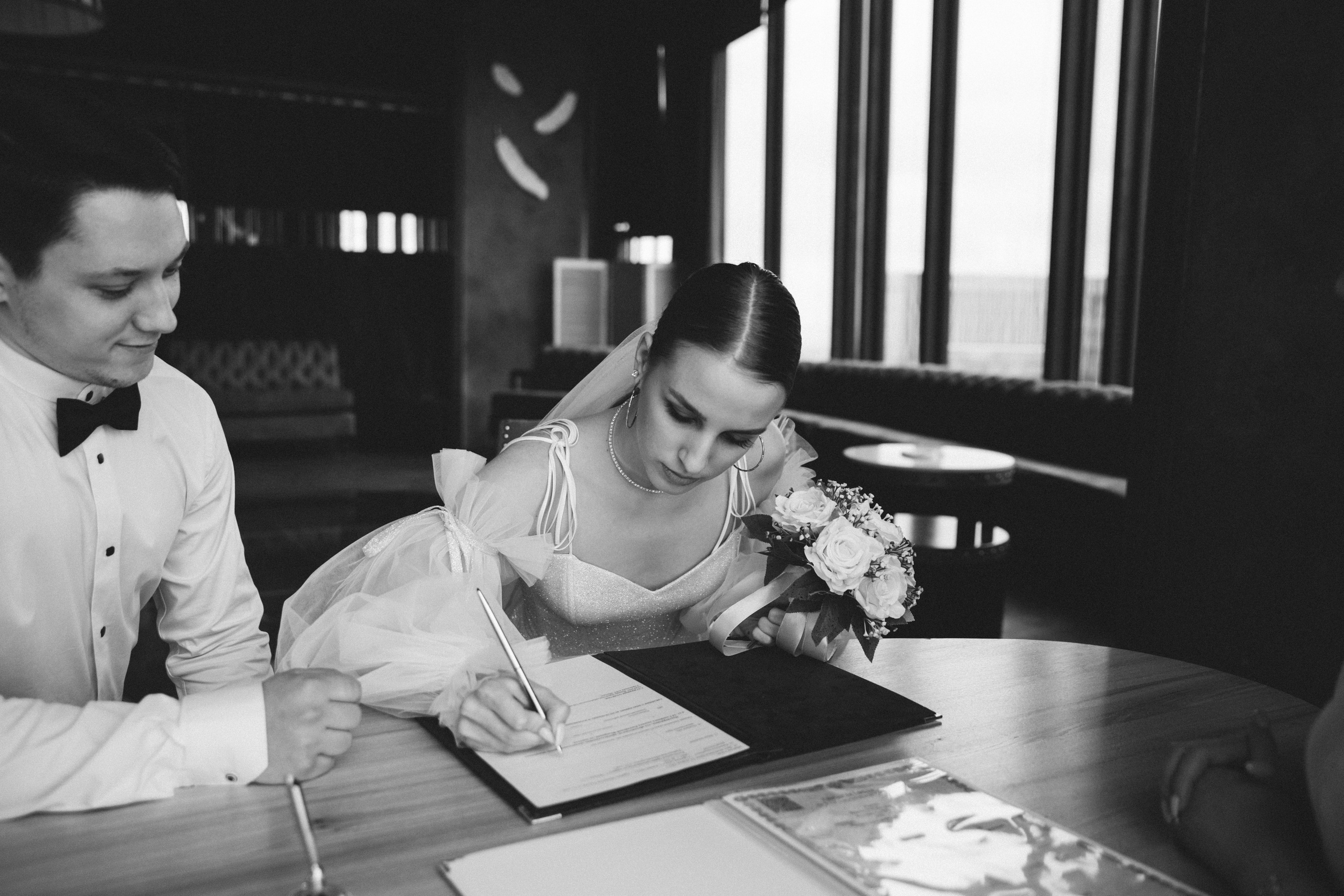 Свадебная фотосессия Романа и Елизаветы Ресторан Birds. Свадебный фотограф Домодедово Москва Катерина Алехина