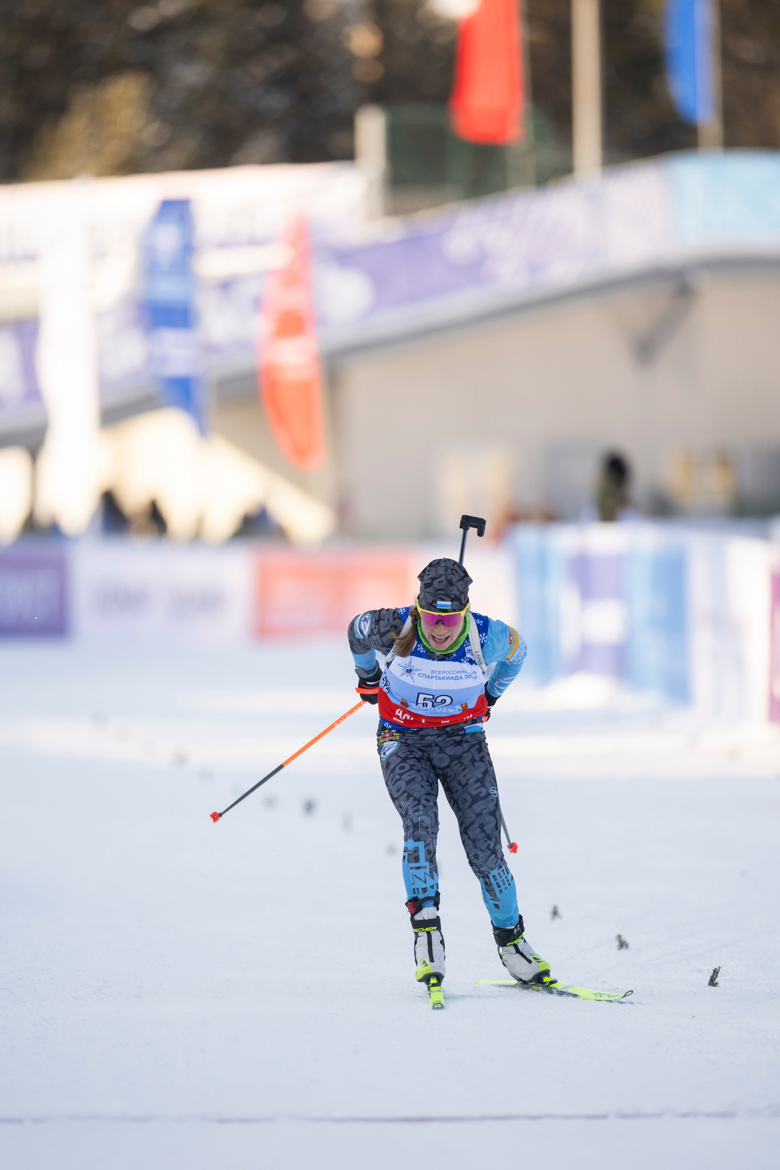 Всероссийская спартакиада по биатлону. Спринт. Женщины. Спортивный репортажный фотограф Казань Нафис Сиразетдинов