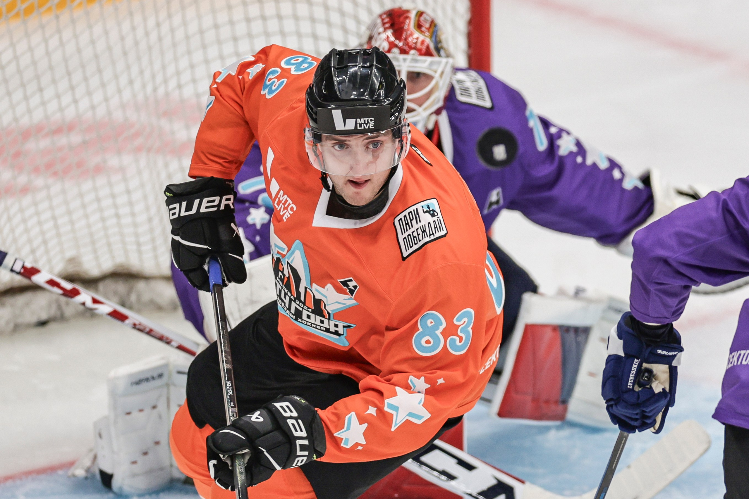 Матч года 2024: Игроки НХЛ против Игроков КХЛ. Спортивный репортажный фотограф Казань Нафис Сиразетдинов