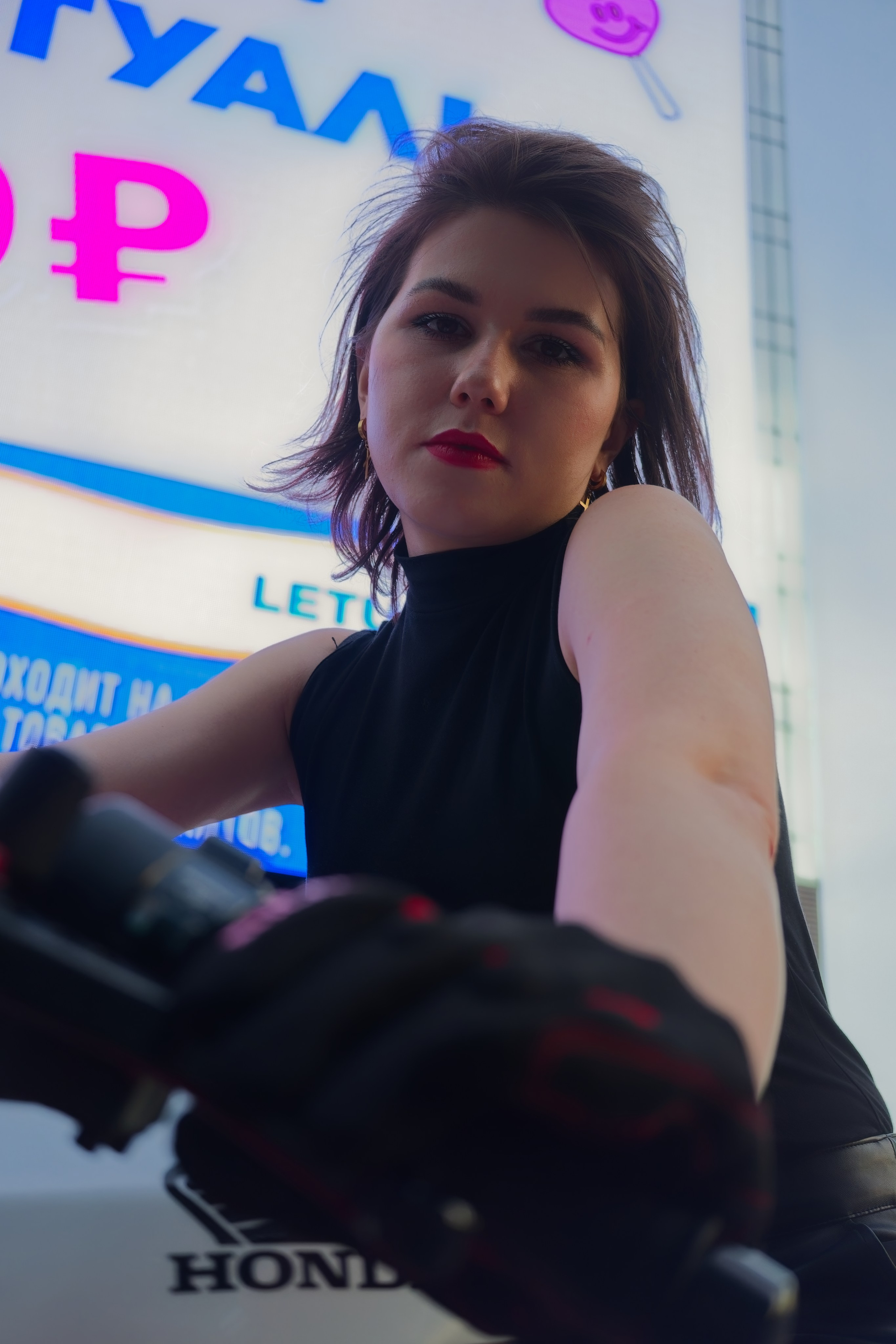 Анастасия. Мотоцикл. Фотограф Денис Шемет