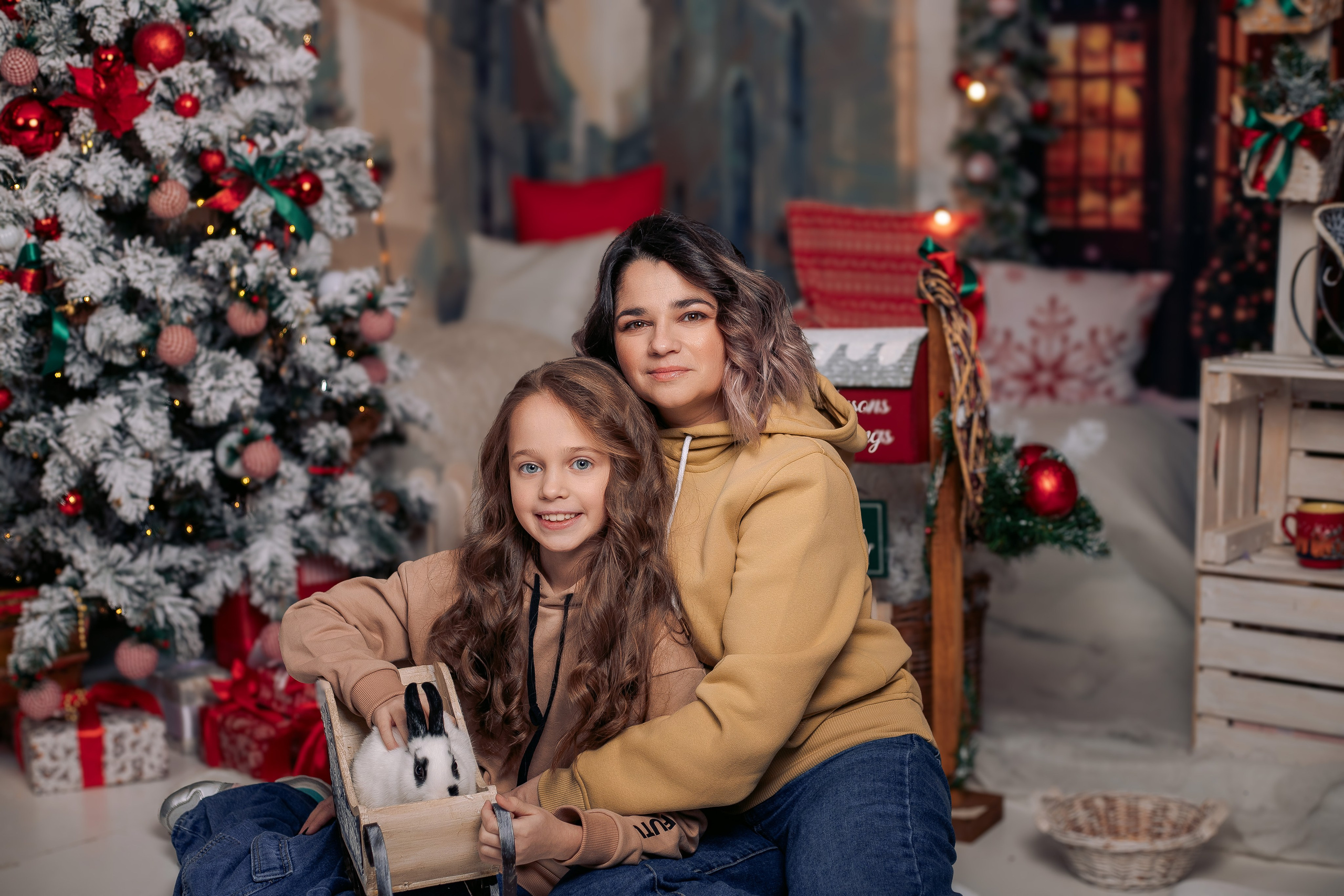 Новогодняя фотосессия фотодень спб с кроликами. Фотограф в Санкт-Петербурге, Анна Скворцова