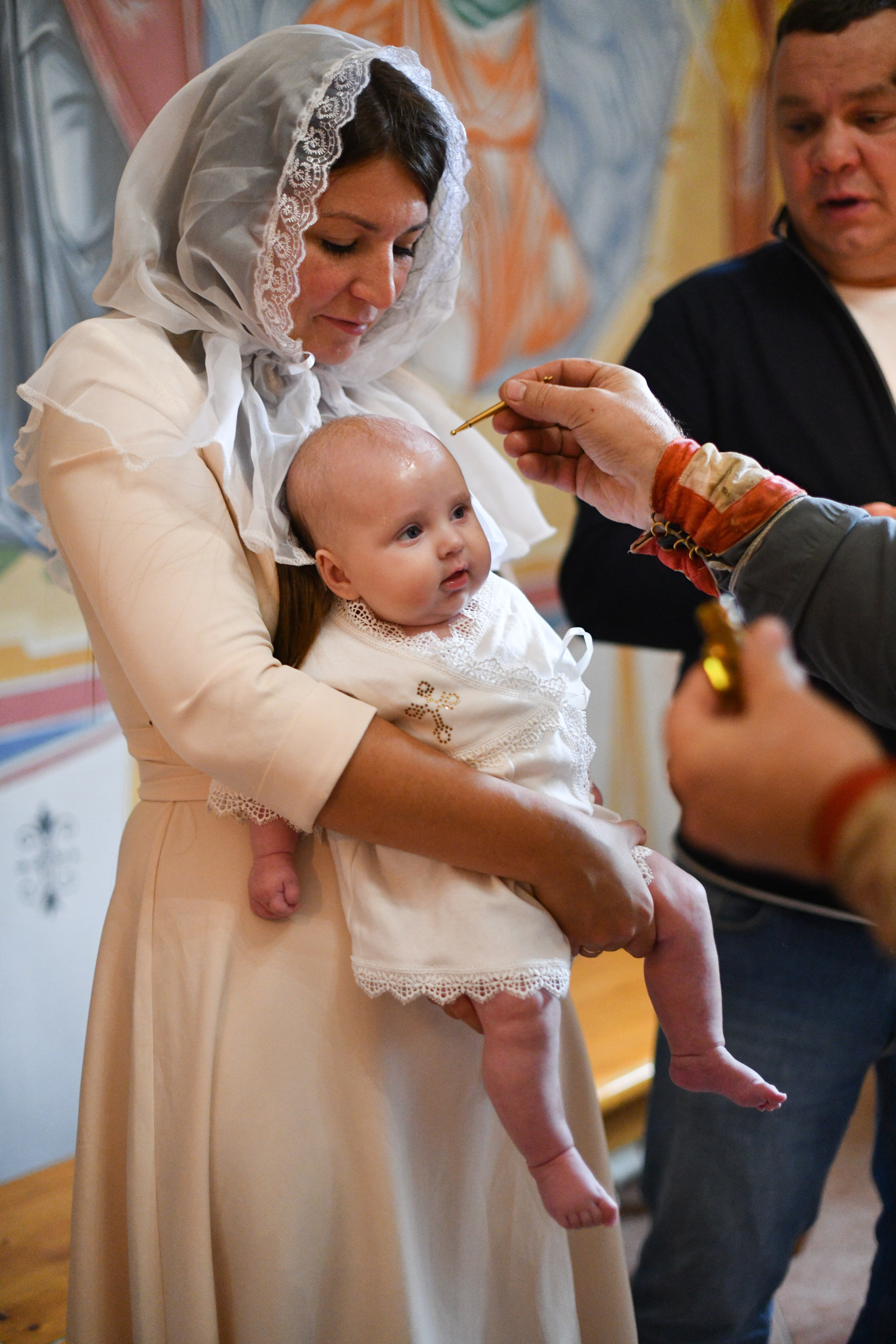 Крещение в Покровской церкви. Свадебный и портретный фотограф в Москве Галина Борисова
