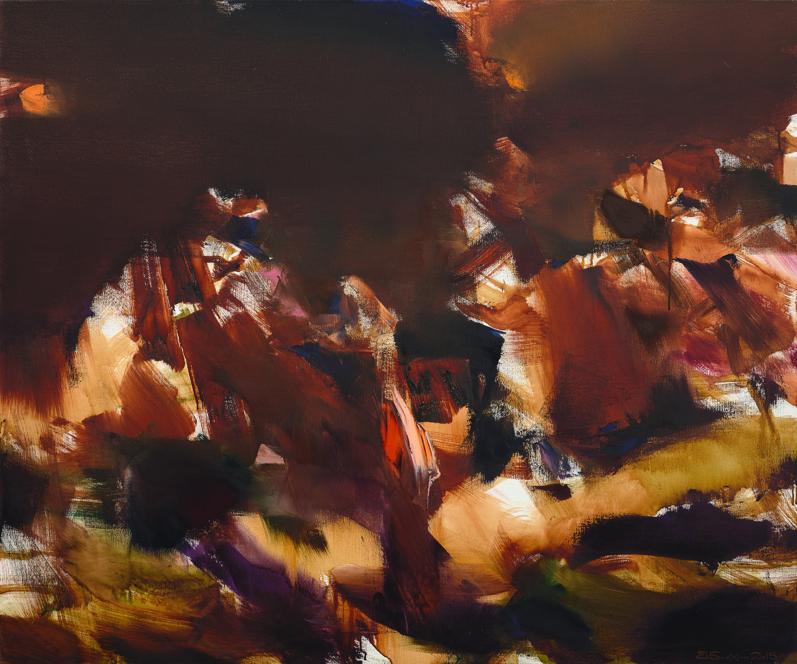 «Композиция - 1» - художник Валерий Блохин (холст, масло, 100x120см, 2015)