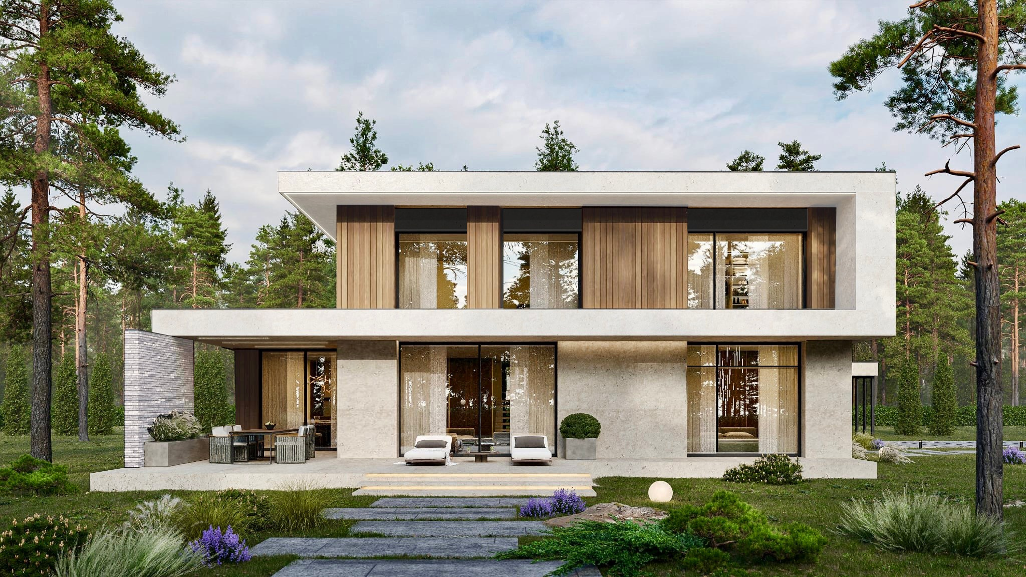 Villa Anosino II. Чугунова Анастасия. Дизайн интерьеров и архитектурное проектирование