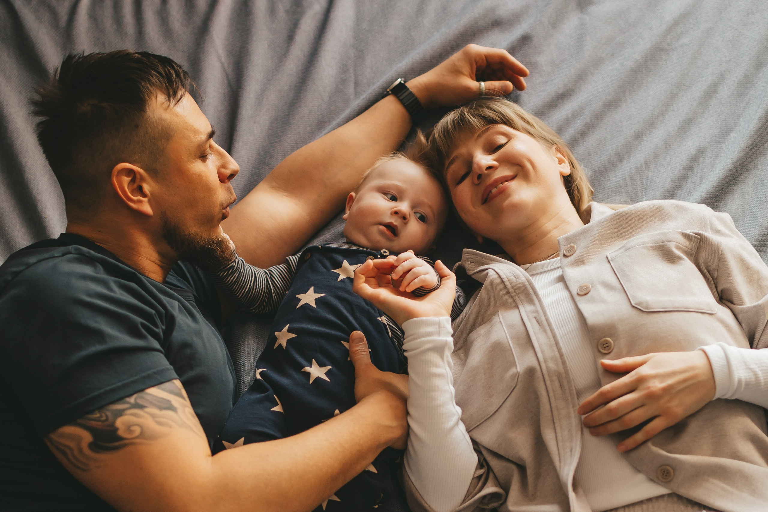 Иван, Мария и Тихон (домашняя фотосессия). Семейный и детский фотограф и видеограф в Москве, Дрокина Наталья
