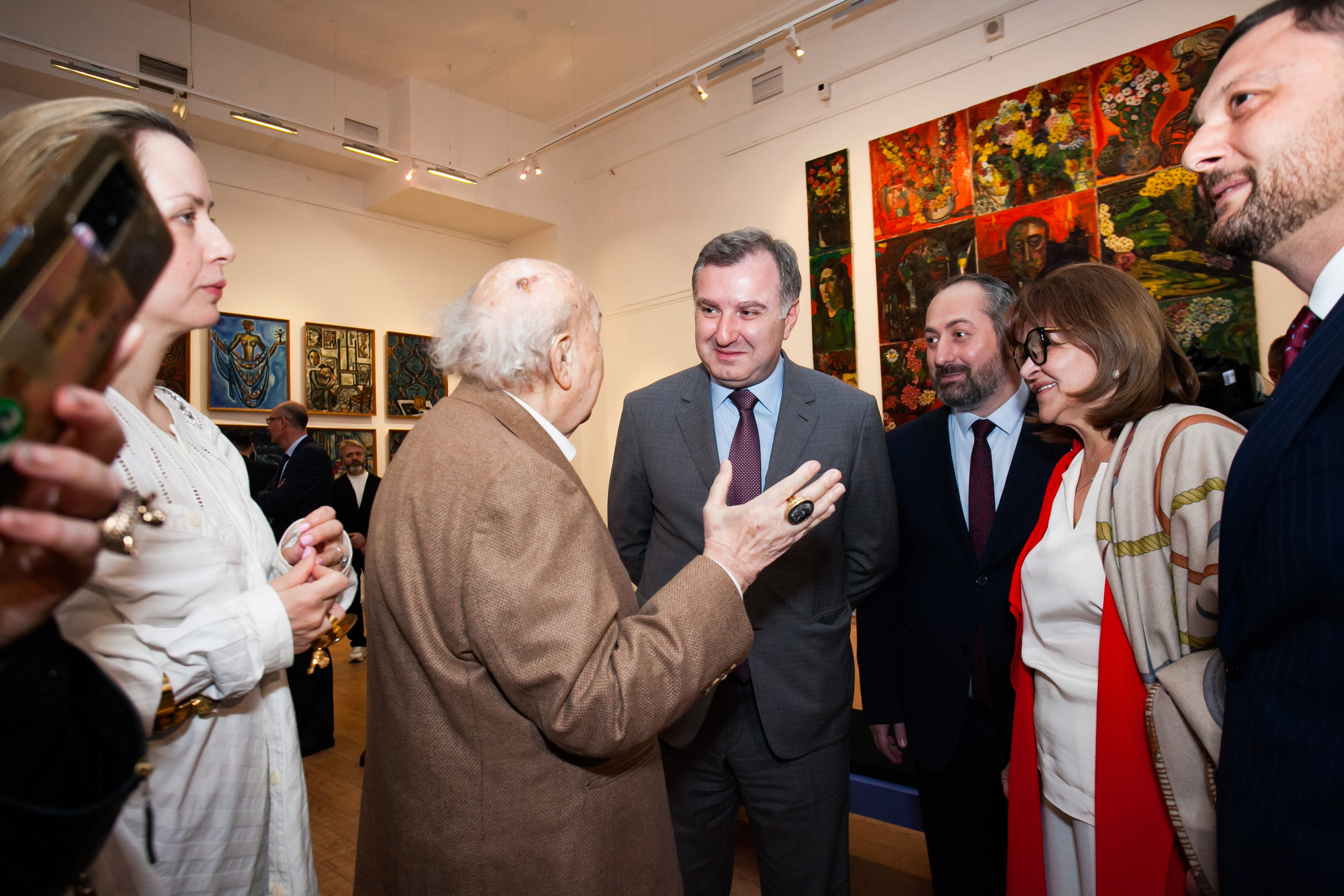 Открытие выставки Зураба Церетели. Art photographer Nino