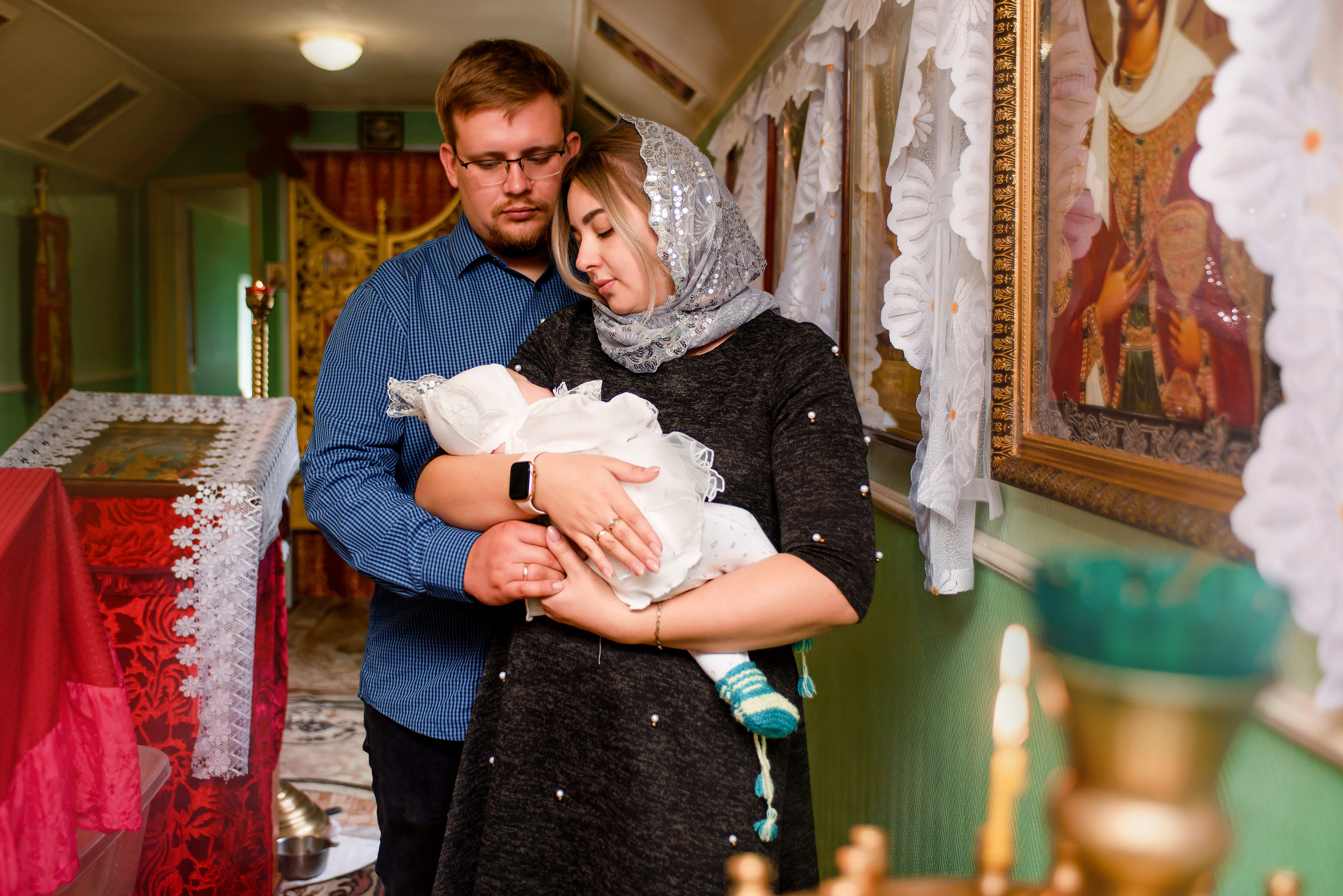 Таинство Крещения. Фотограф новорожденных и детей до года в Санкт-Петербурге