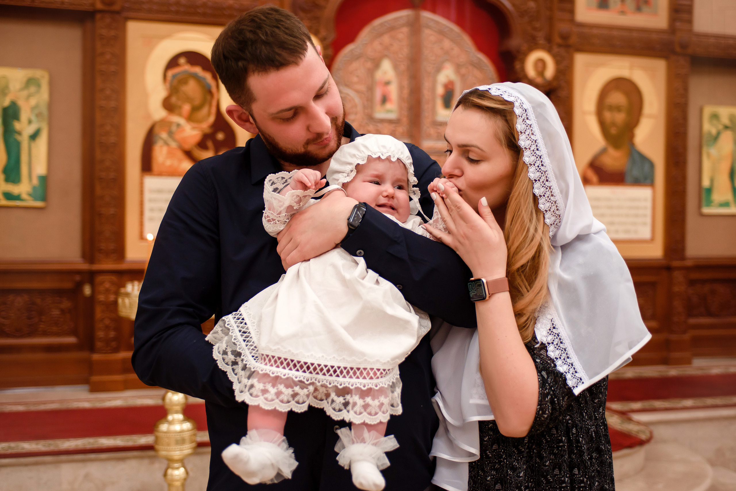 Таинство Крещения. Фотограф новорожденных и детей до года в Санкт-Петербурге