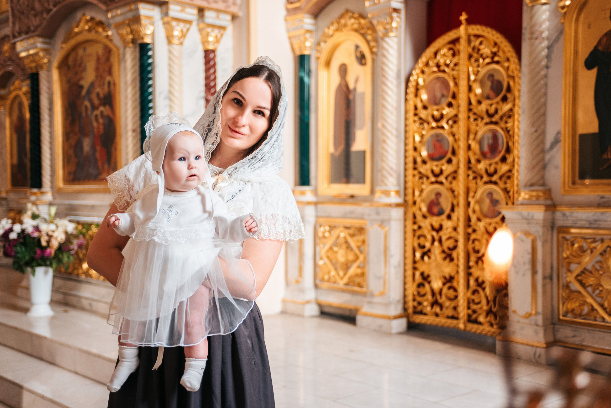 Таинство Крещения. Фотограф новорожденных и детей до года в Санкт-Петербурге