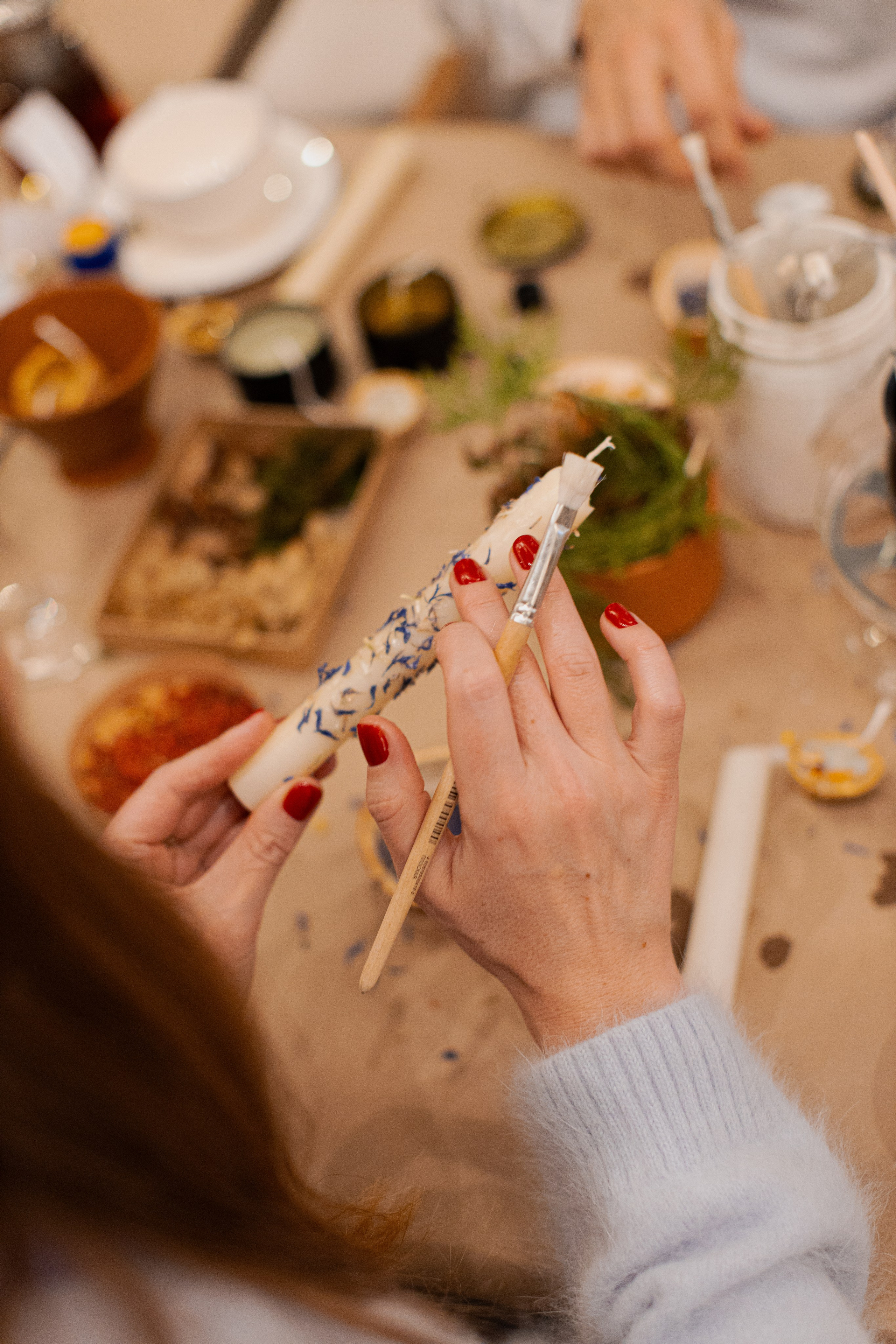 Мк свечи и венок (новогодний корпоратив). Анастасия Ракчеева Художник